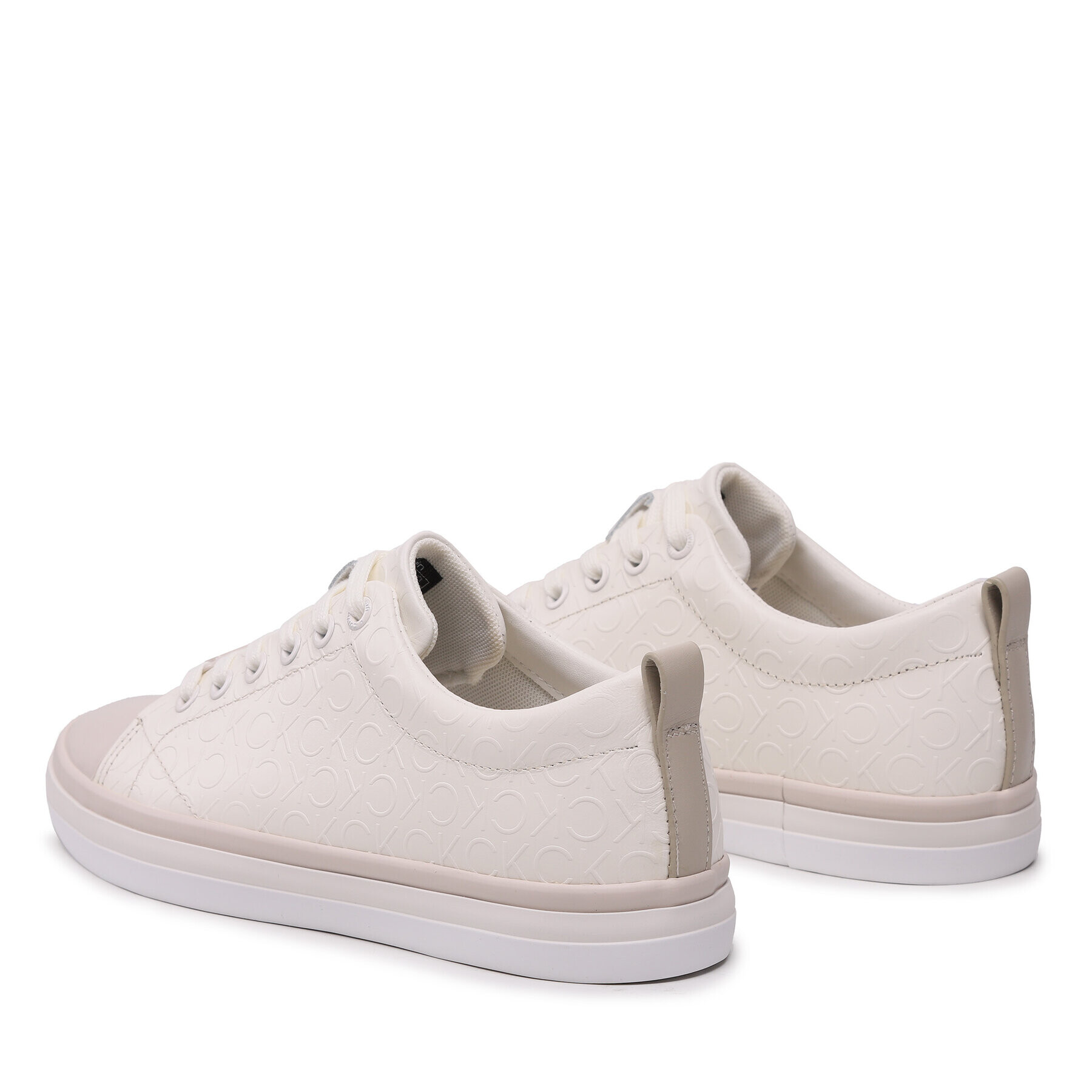 Calvin Klein Plátěnky Low Prof Vulc Lace Up HW0HW01412 Béžová - Pepit.cz