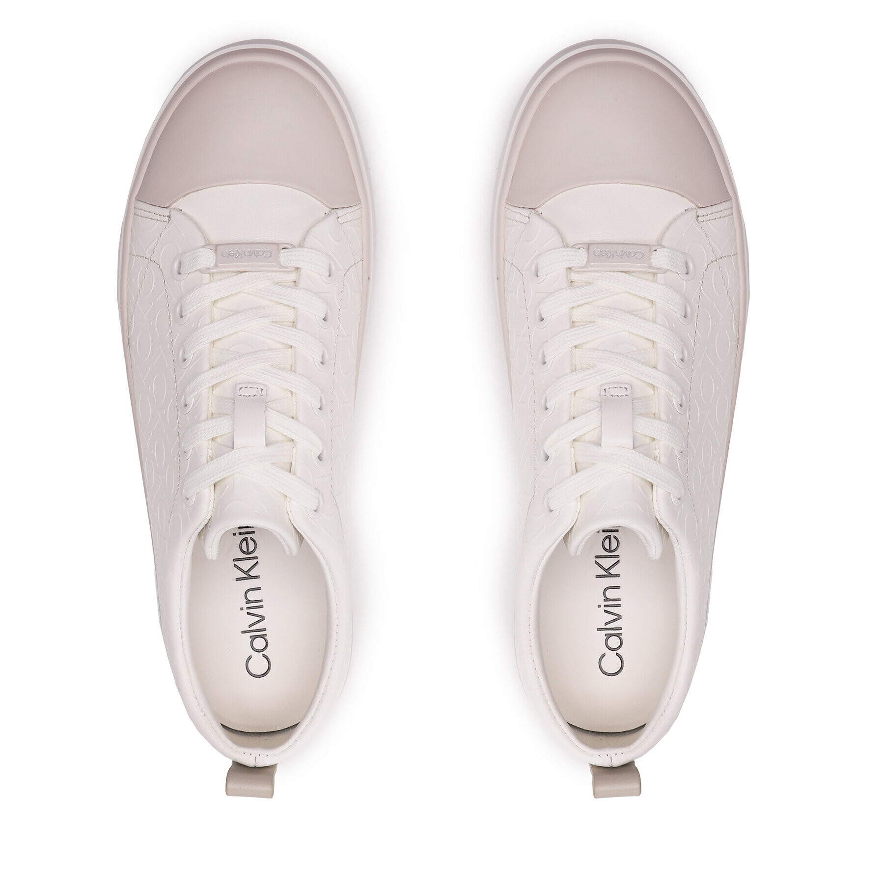 Calvin Klein Plátěnky Low Prof Vulc Lace Up HW0HW01412 Béžová - Pepit.cz