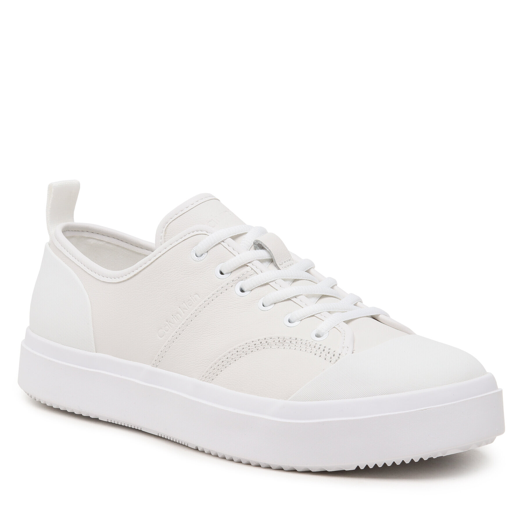 Calvin Klein Plátěnky Low Top Lace Up Lth HM0HM01045 Bílá - Pepit.cz