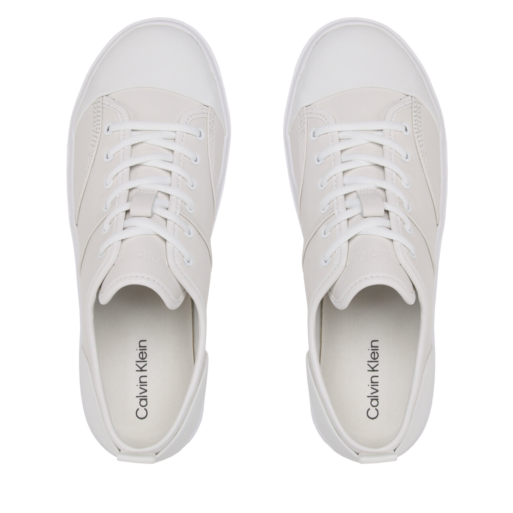 Calvin Klein Plátěnky Low Top Lace Up Lth HM0HM01045 Bílá - Pepit.cz