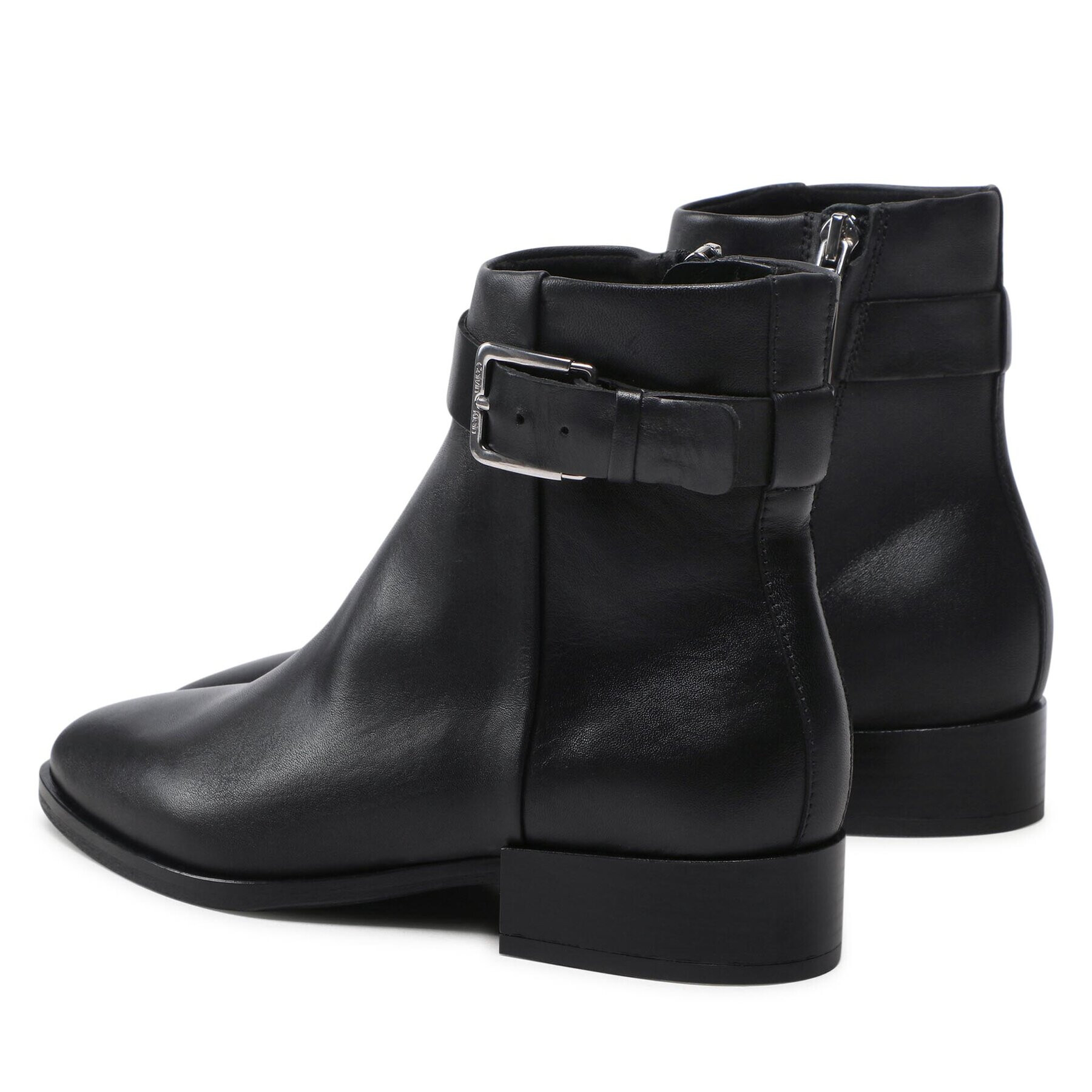 Calvin Klein Polokozačky Almond Ankle Boot W Hw-Lth HW0HW01303 Černá - Pepit.cz