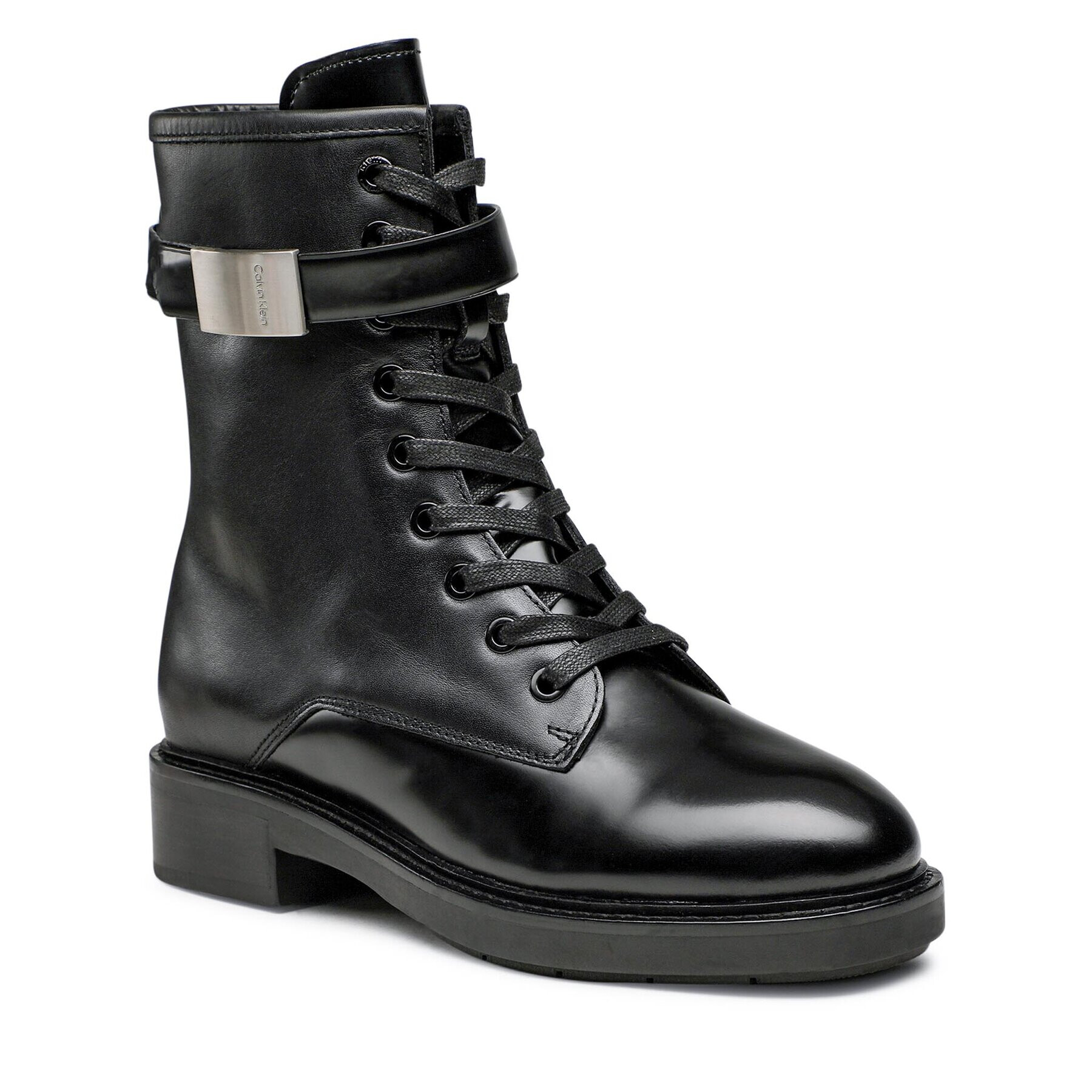 Calvin Klein Polokozačky Combat Boot W/Hw HW0HW01360 Černá - Pepit.cz