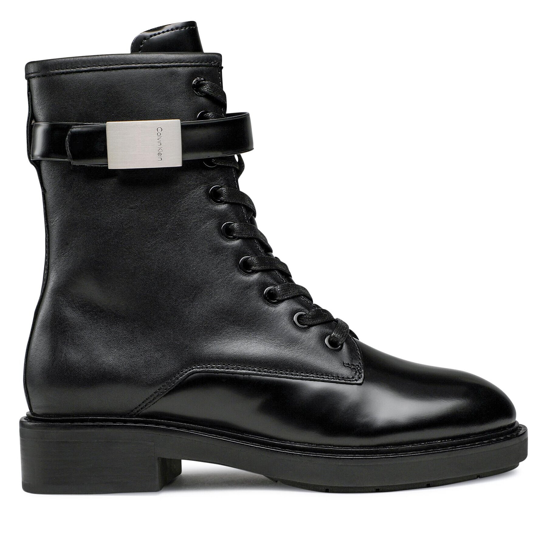 Calvin Klein Polokozačky Combat Boot W/Hw HW0HW01360 Černá - Pepit.cz