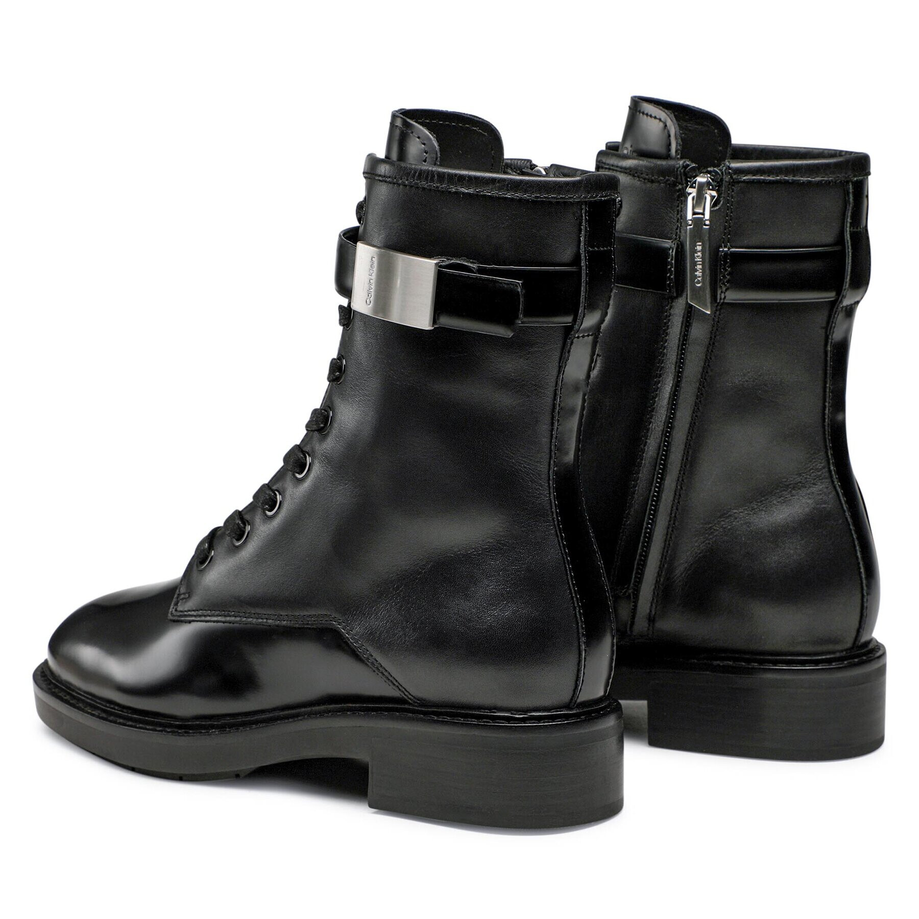 Calvin Klein Polokozačky Combat Boot W/Hw HW0HW01360 Černá - Pepit.cz