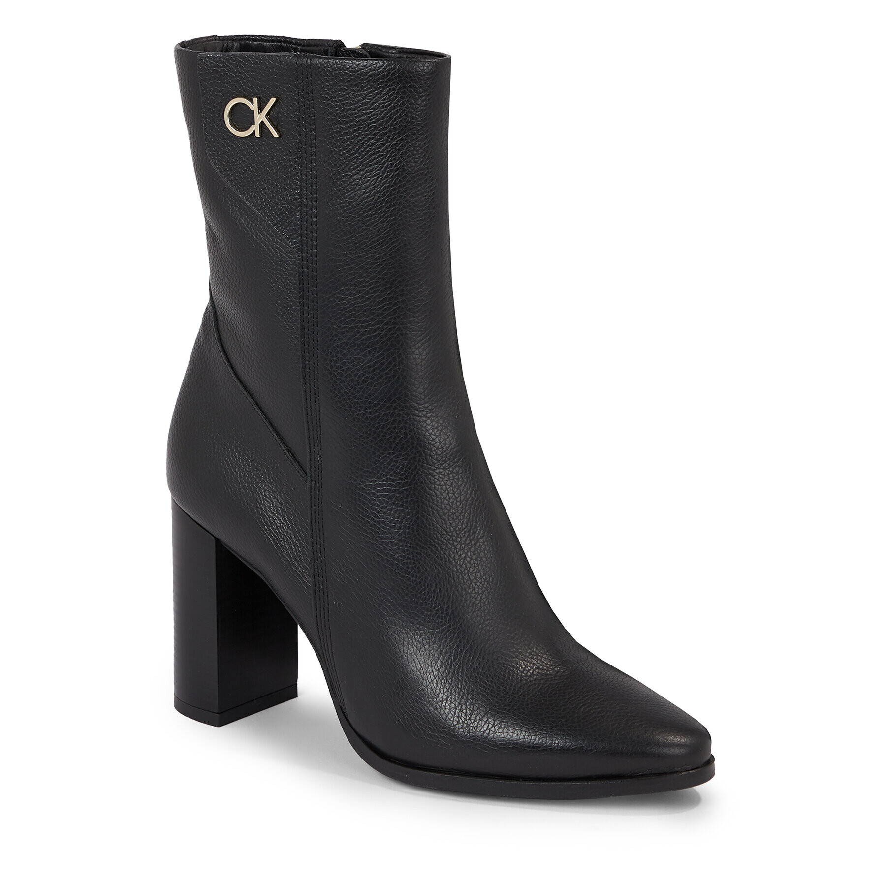 Calvin Klein Polokozačky Cup Heel Ankle Boot W/Hw 80 HW0HW01750 Černá - Pepit.cz