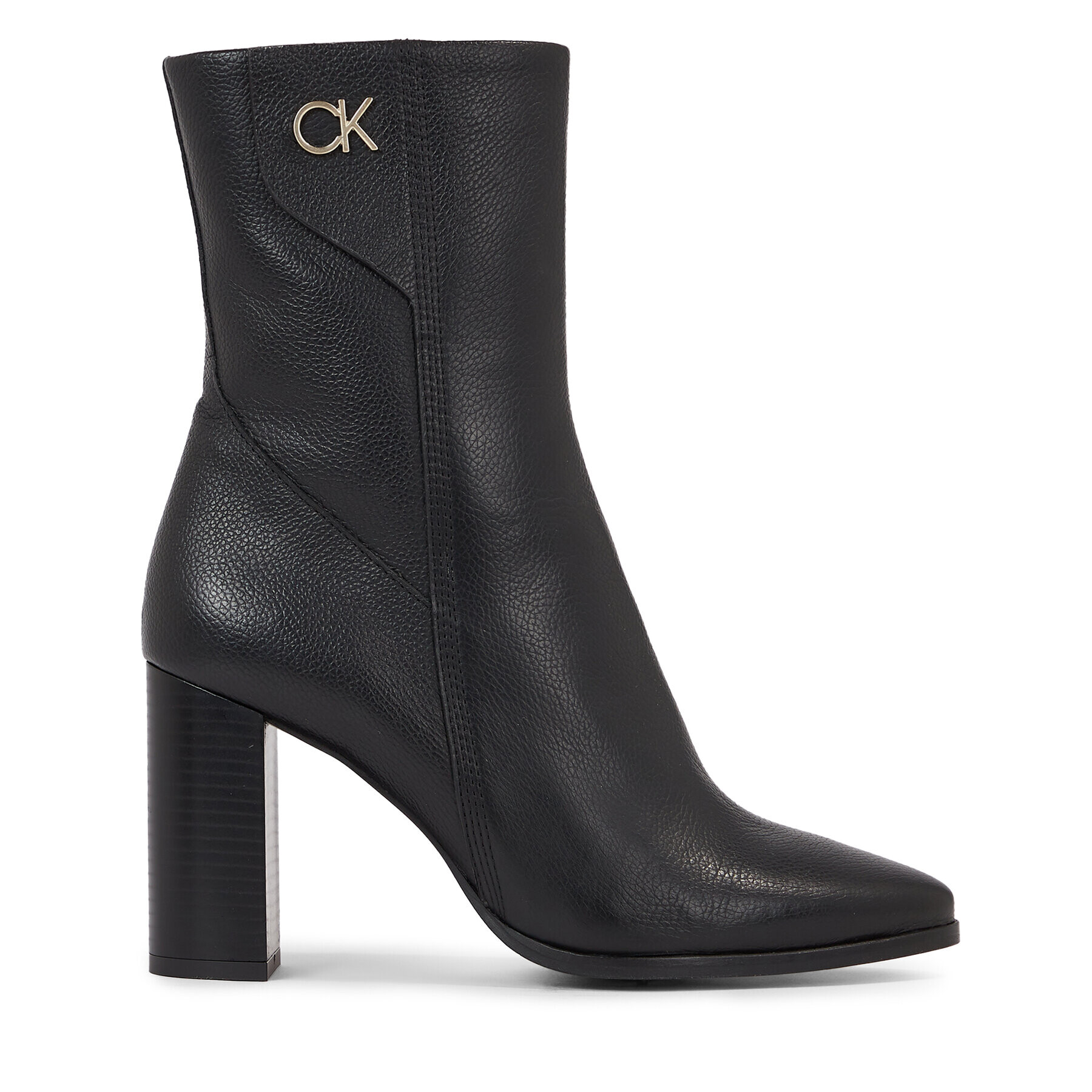 Calvin Klein Polokozačky Cup Heel Ankle Boot W/Hw 80 HW0HW01750 Černá - Pepit.cz