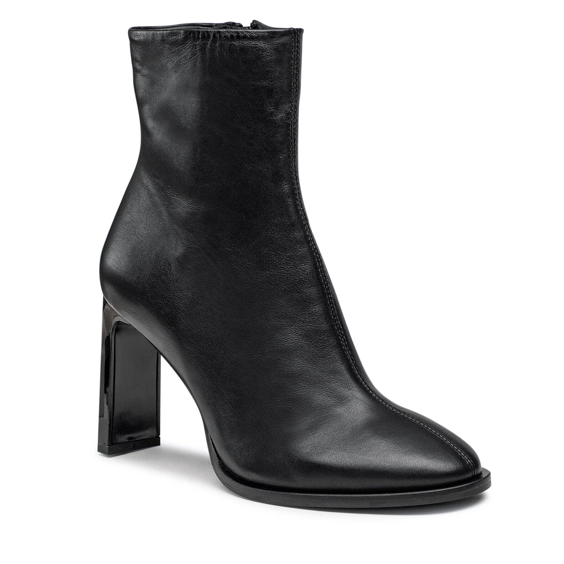 Calvin Klein Polokozačky Curved Stil Ankle Boot 80 HW0HW01541 Černá - Pepit.cz