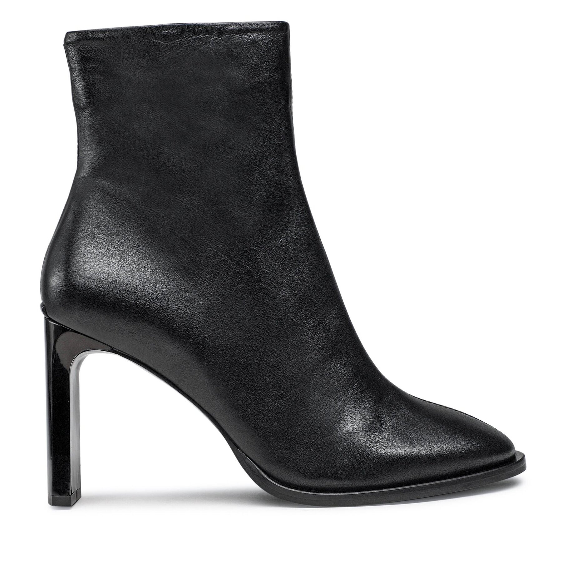 Calvin Klein Polokozačky Curved Stil Ankle Boot 80 HW0HW01541 Černá - Pepit.cz