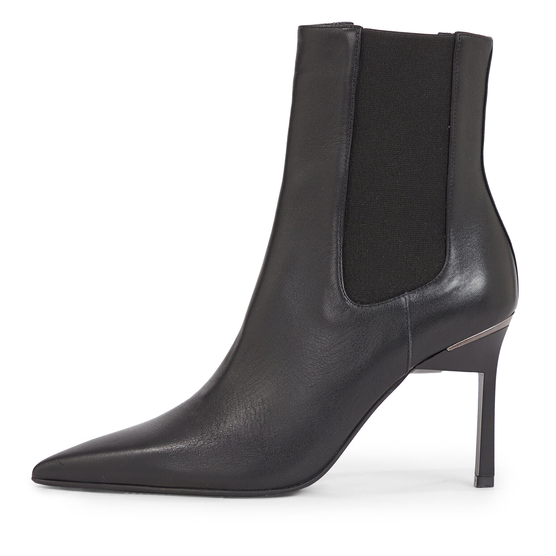 Calvin Klein Polokozačky Geo Stiletto Chelsea Boot 90 HW0HW01708 Černá - Pepit.cz