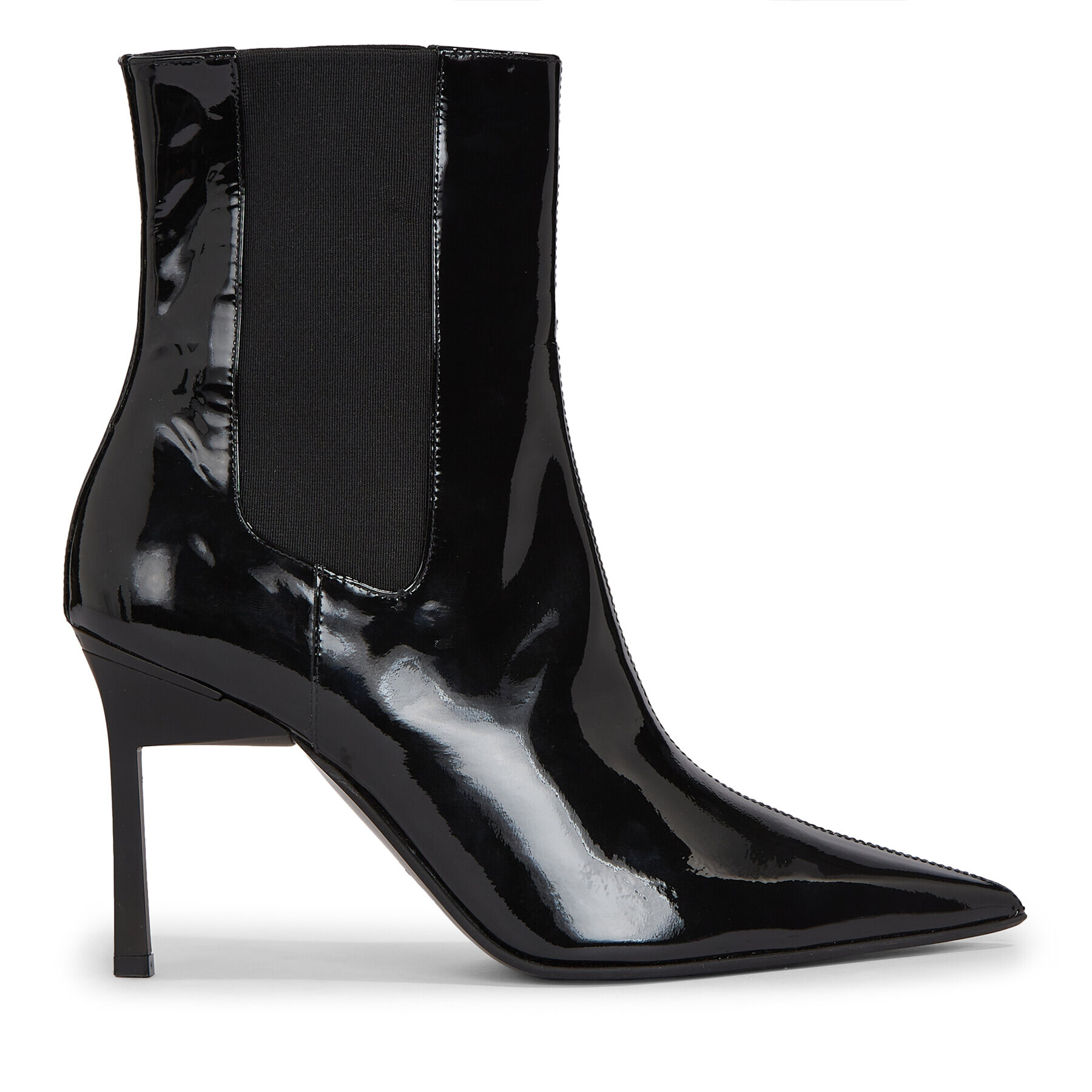 Calvin Klein Polokozačky Geo Stiletto Chelsea Boot 90-Pat HW0HW01809 Černá - Pepit.cz