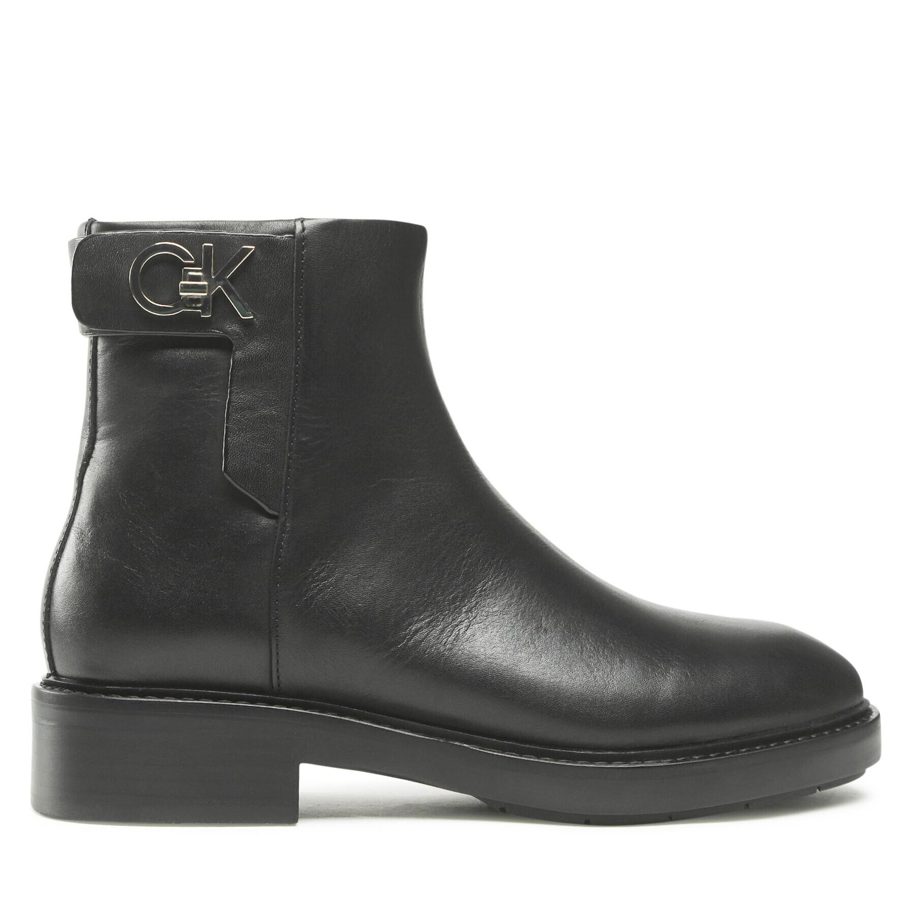 Calvin Klein Polokozačky Rubber Sole Ankle Boot HW0HW01258 Černá - Pepit.cz