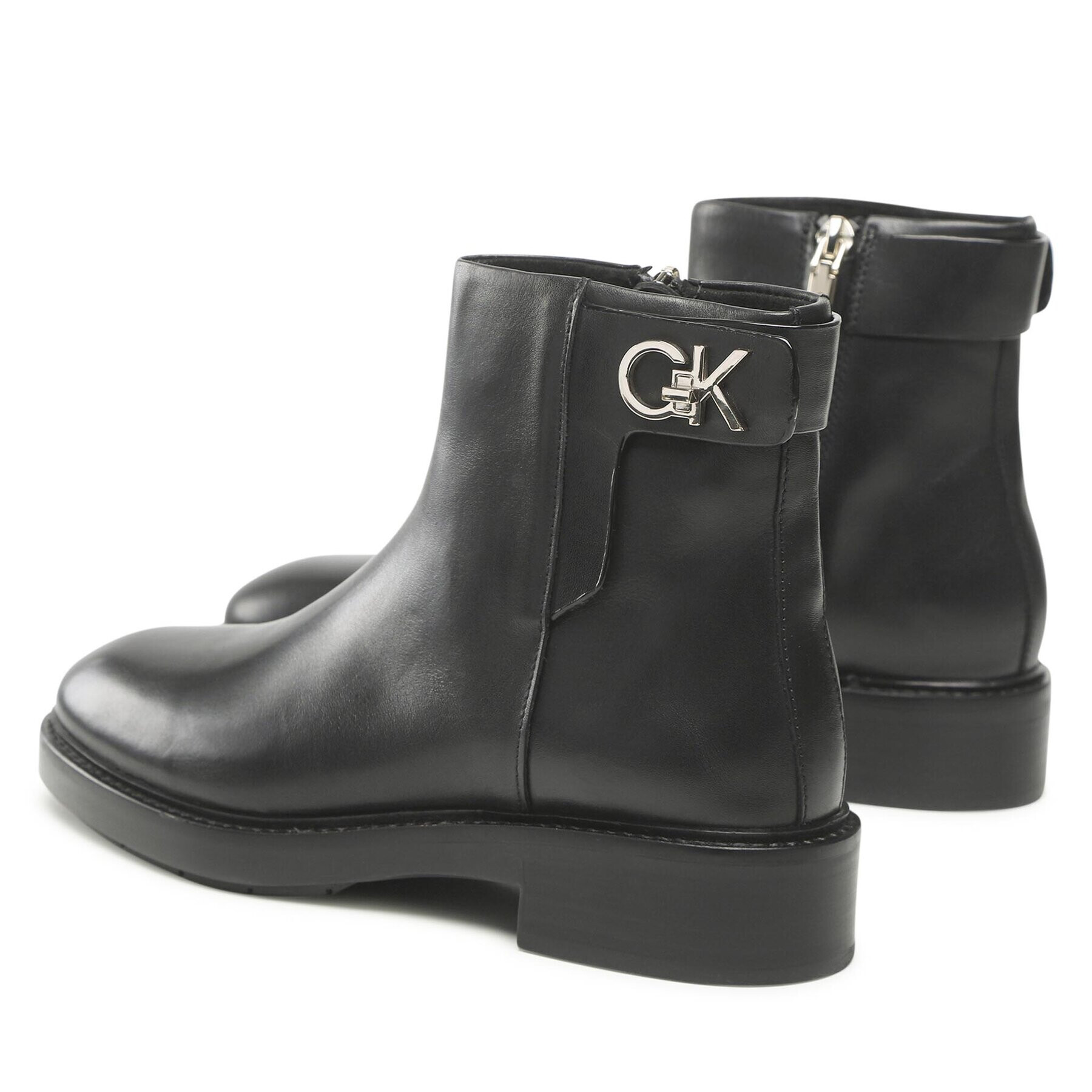 Calvin Klein Polokozačky Rubber Sole Ankle Boot HW0HW01258 Černá - Pepit.cz