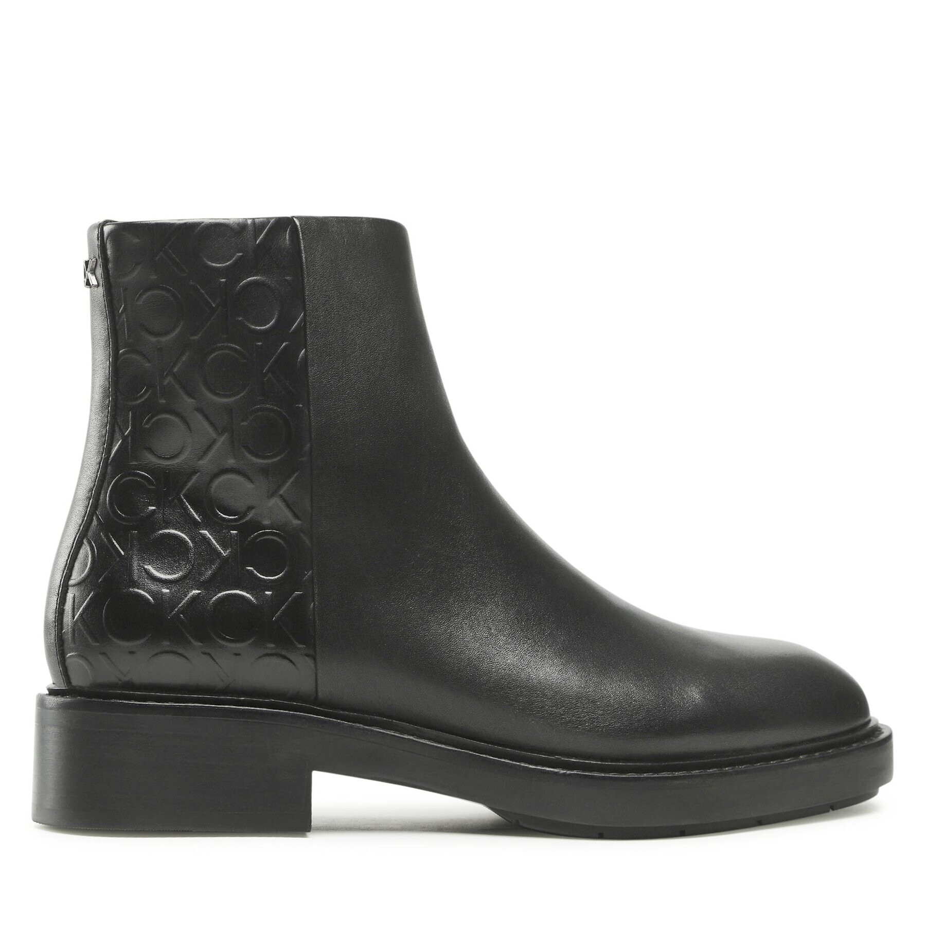 Calvin Klein Polokozačky Rubber Sole Ankle Boot HW0HW01276 Černá - Pepit.cz