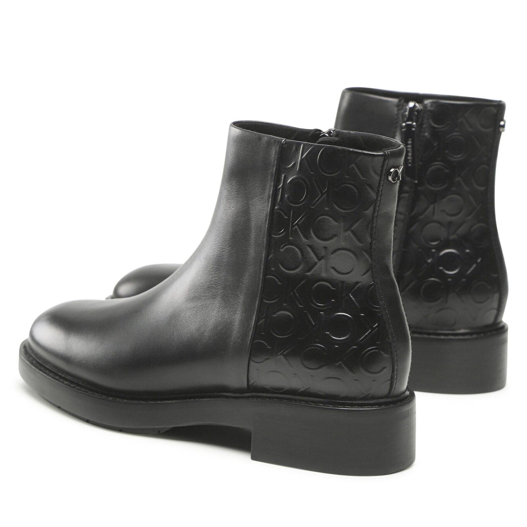 Calvin Klein Polokozačky Rubber Sole Ankle Boot HW0HW01276 Černá - Pepit.cz