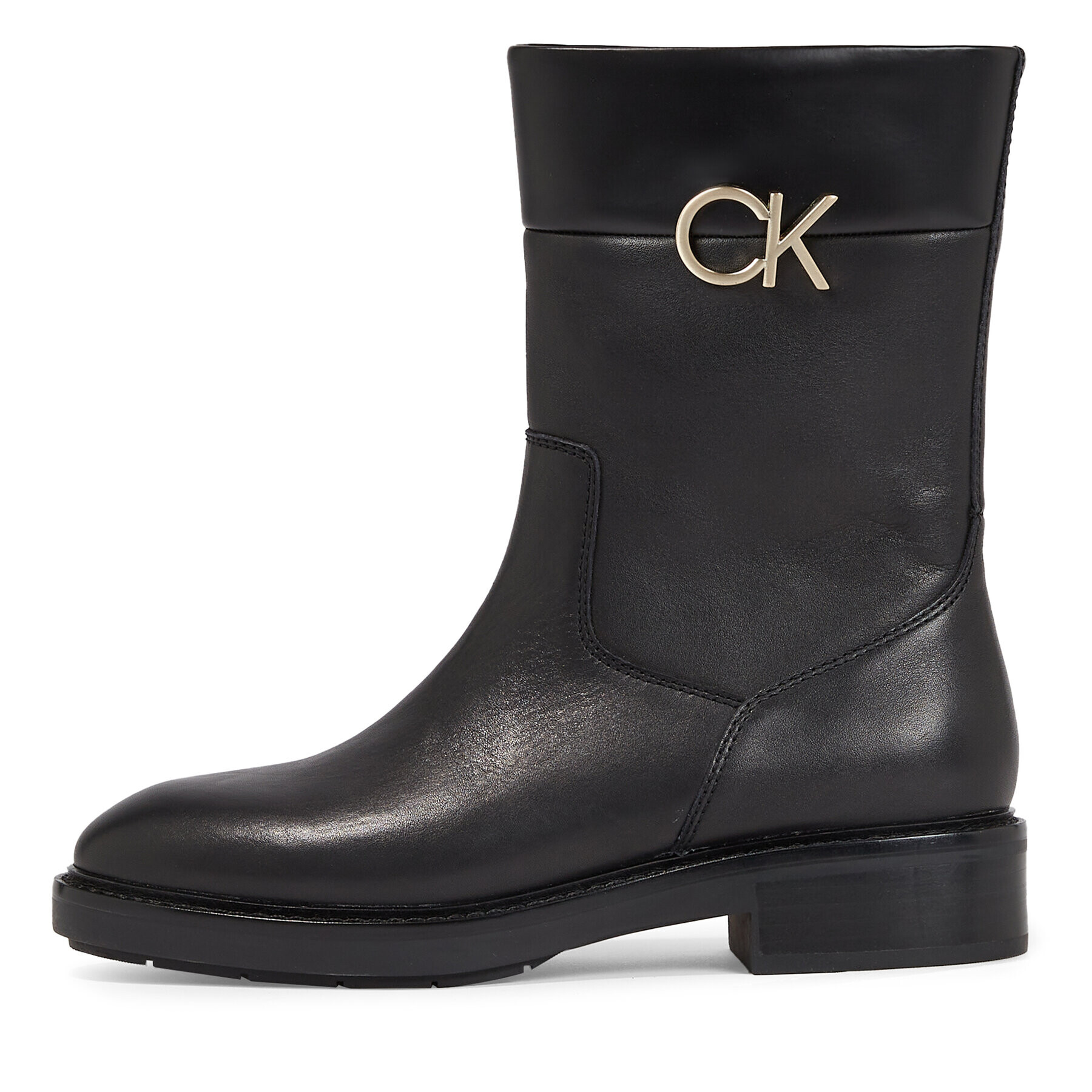 Calvin Klein Polokozačky Rubber Sole Ankle Boot W/Hw HW0HW01703 Černá - Pepit.cz