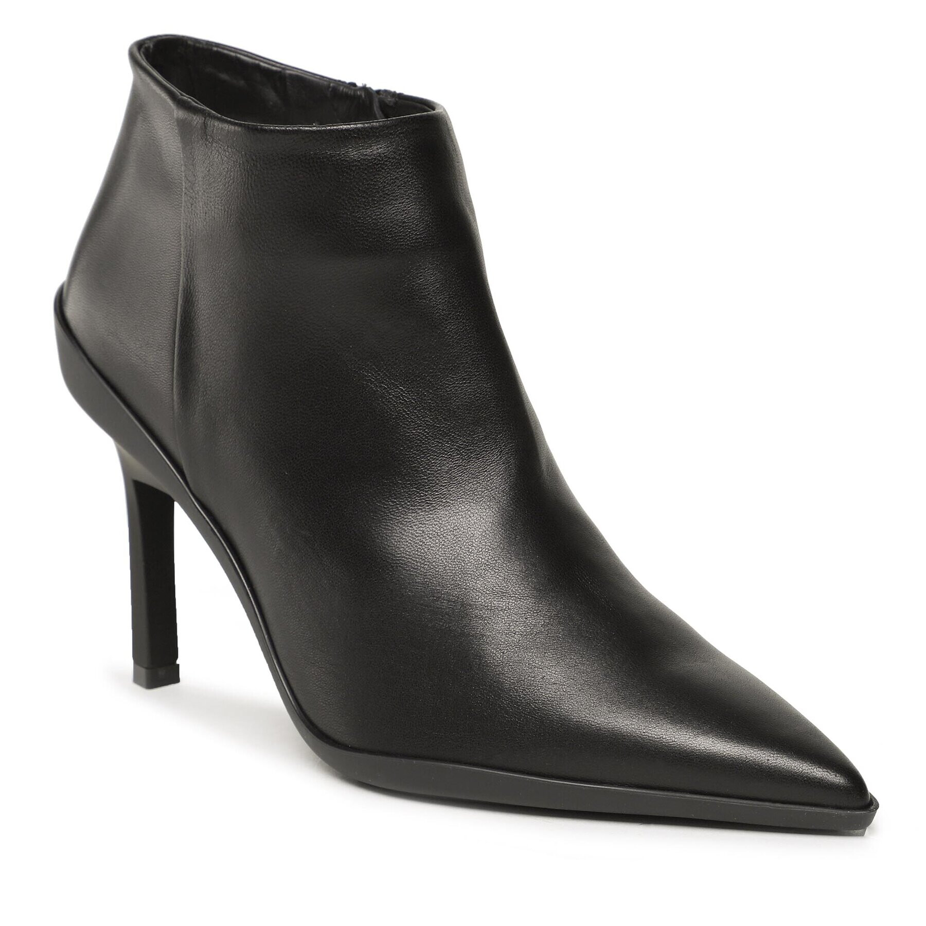 Calvin Klein Polokozačky Wrap Stiletto Ankle Boot 90Hh HW0HW01600 Černá - Pepit.cz