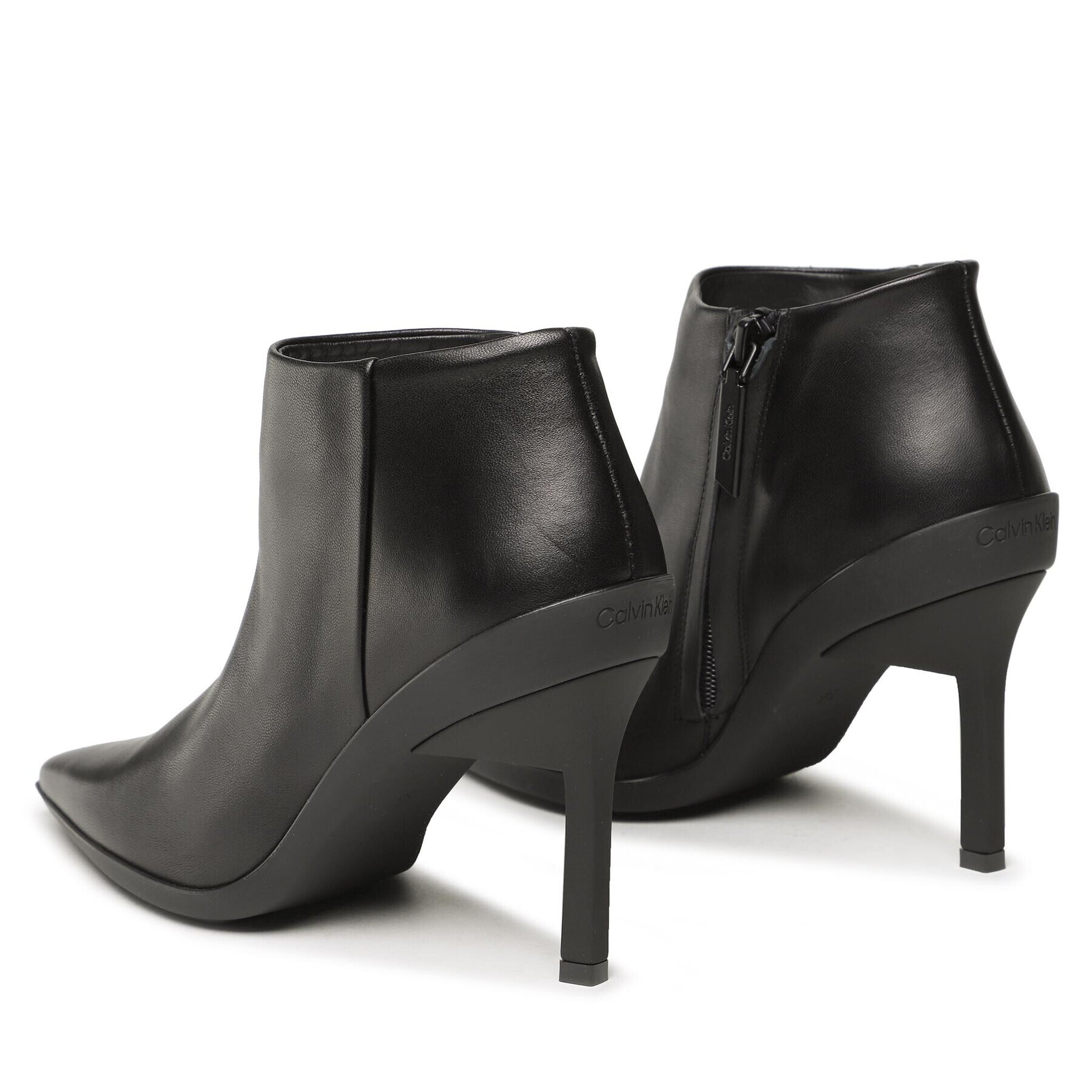 Calvin Klein Polokozačky Wrap Stiletto Ankle Boot 90Hh HW0HW01600 Černá - Pepit.cz