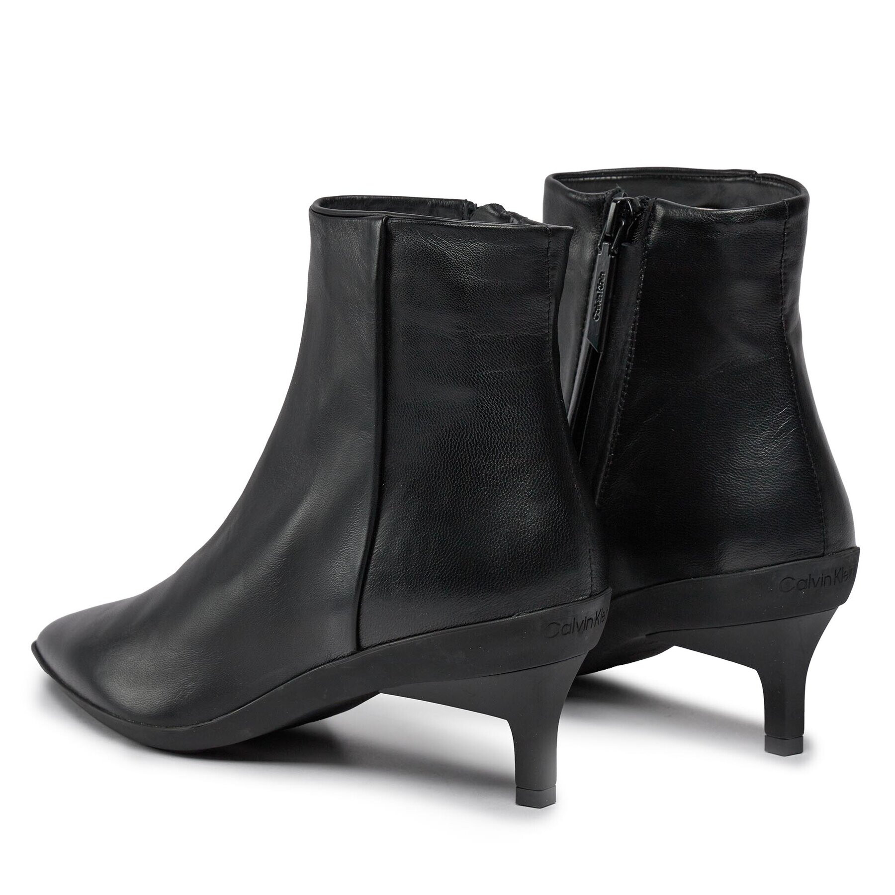 Calvin Klein Polokozačky Wrapped Stil Ankle Boot 50 HW0HW01838 Černá - Pepit.cz