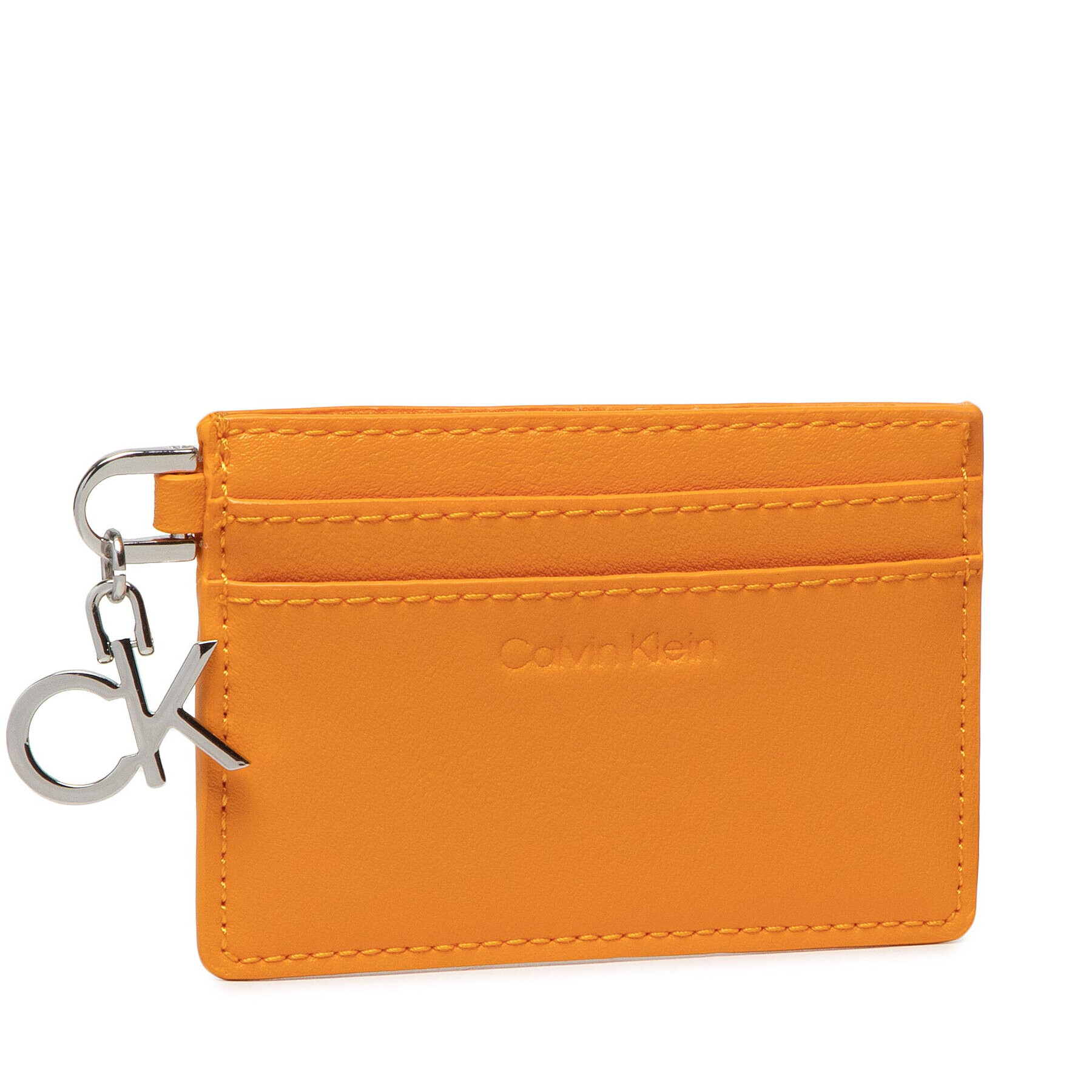 Calvin Klein Pouzdro na kreditní karty Re-Lock Cardholder With Charm K60K609135 Oranžová - Pepit.cz