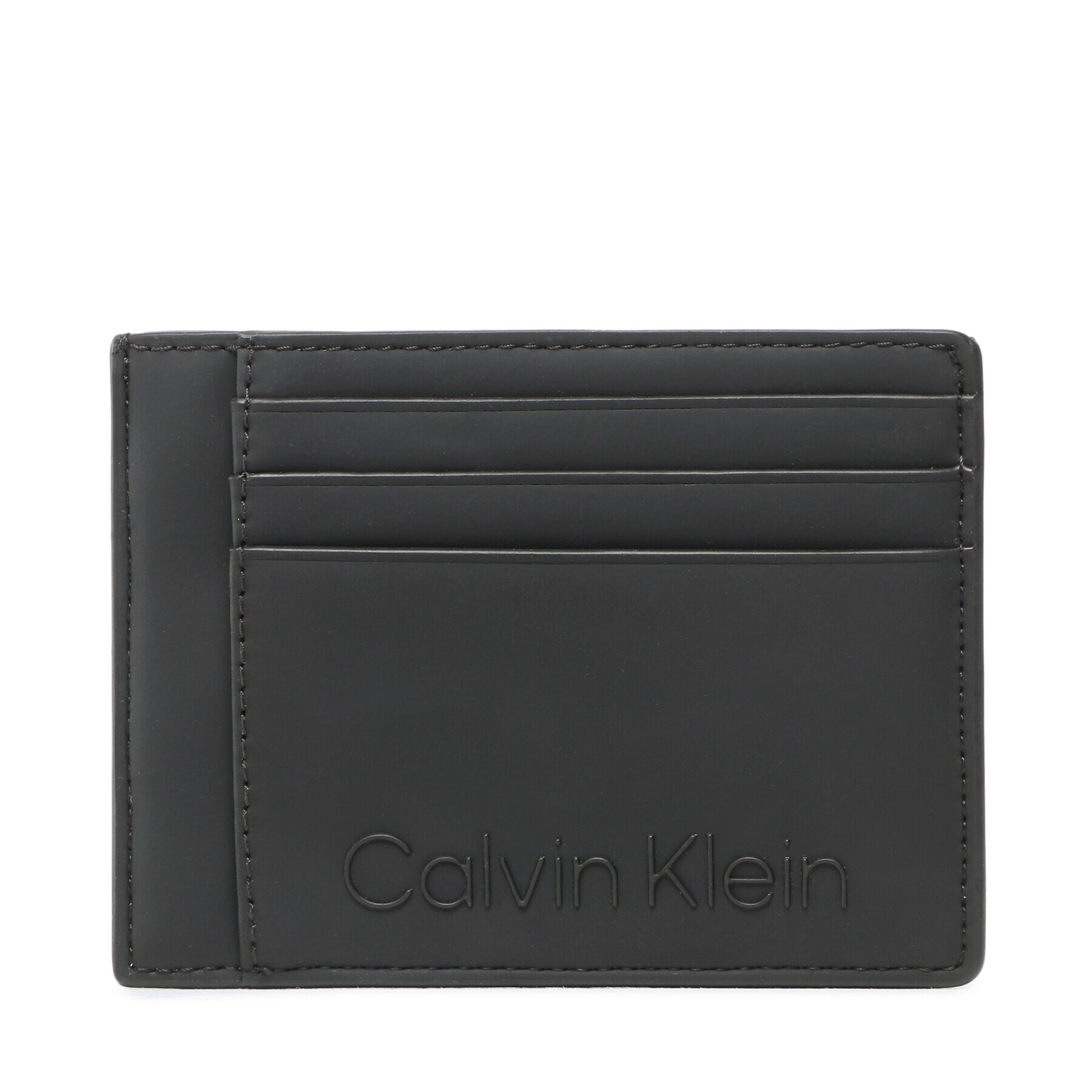 Calvin Klein Pouzdro na kreditní karty Rubberized Id Cardholder K50K509602 Černá - Pepit.cz