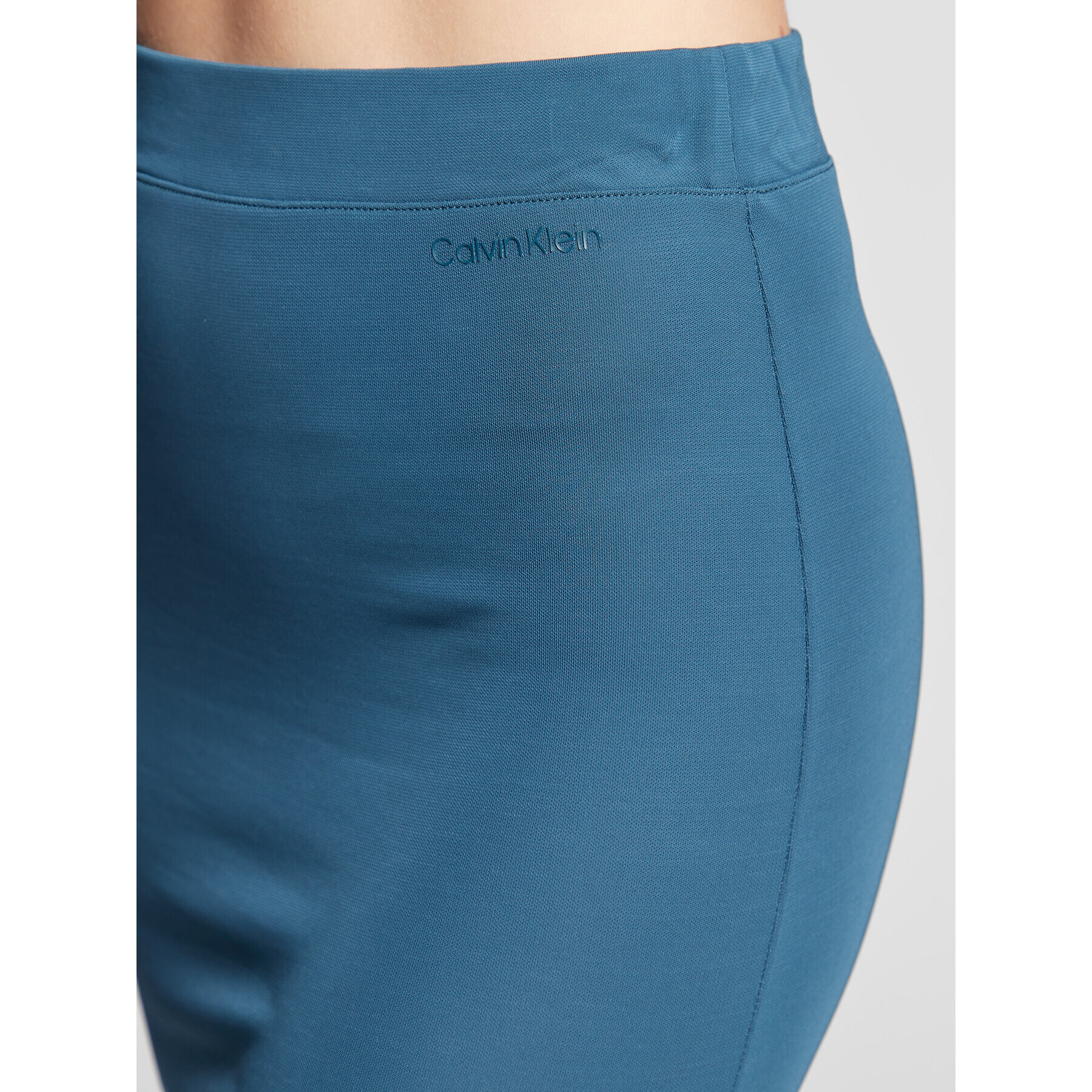 Calvin Klein Pouzdrová sukně K20K204419 Zelená Slim Fit - Pepit.cz