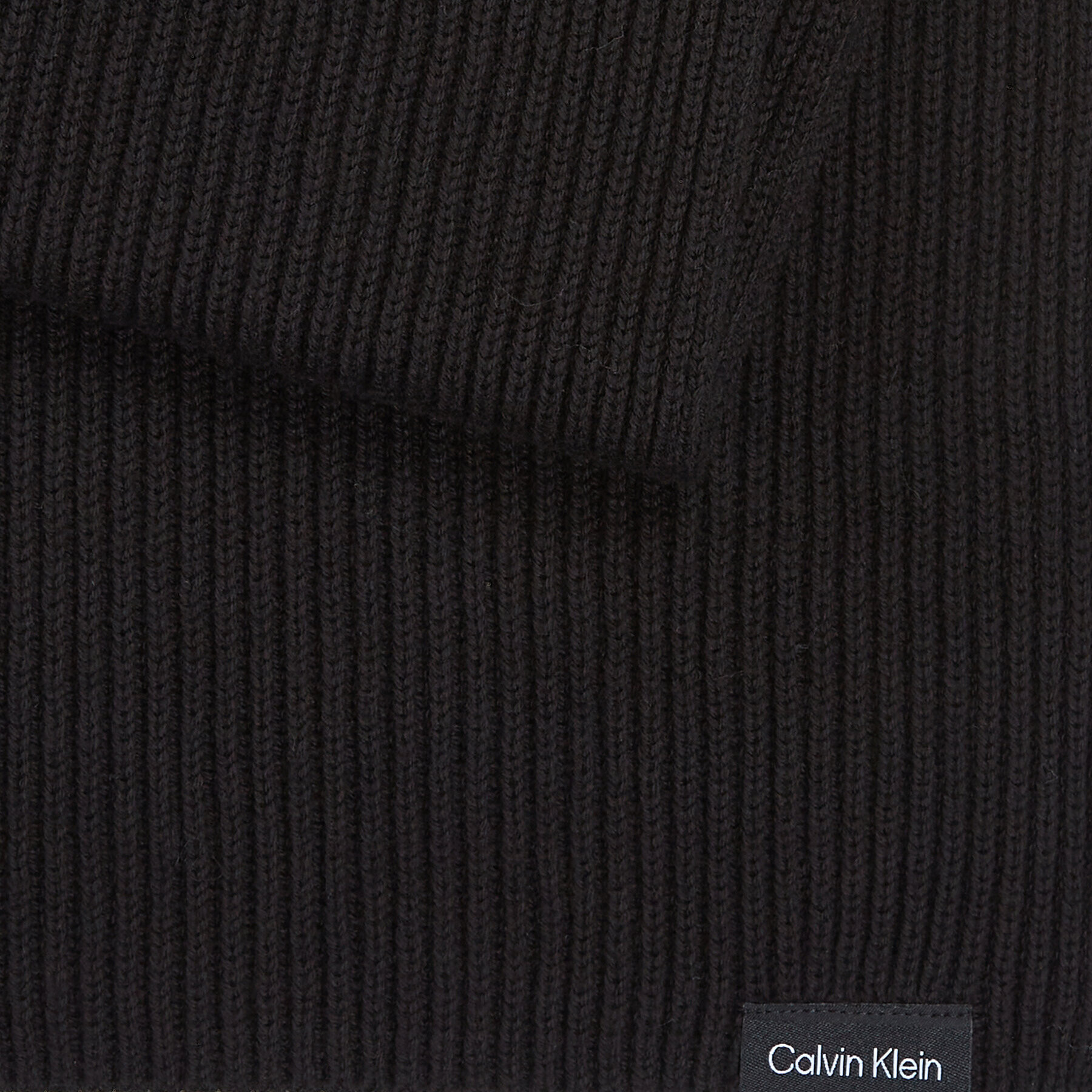 Calvin Klein Šál Classic Cotton Rib Knit Scarf K50K510996 Černá - Pepit.cz