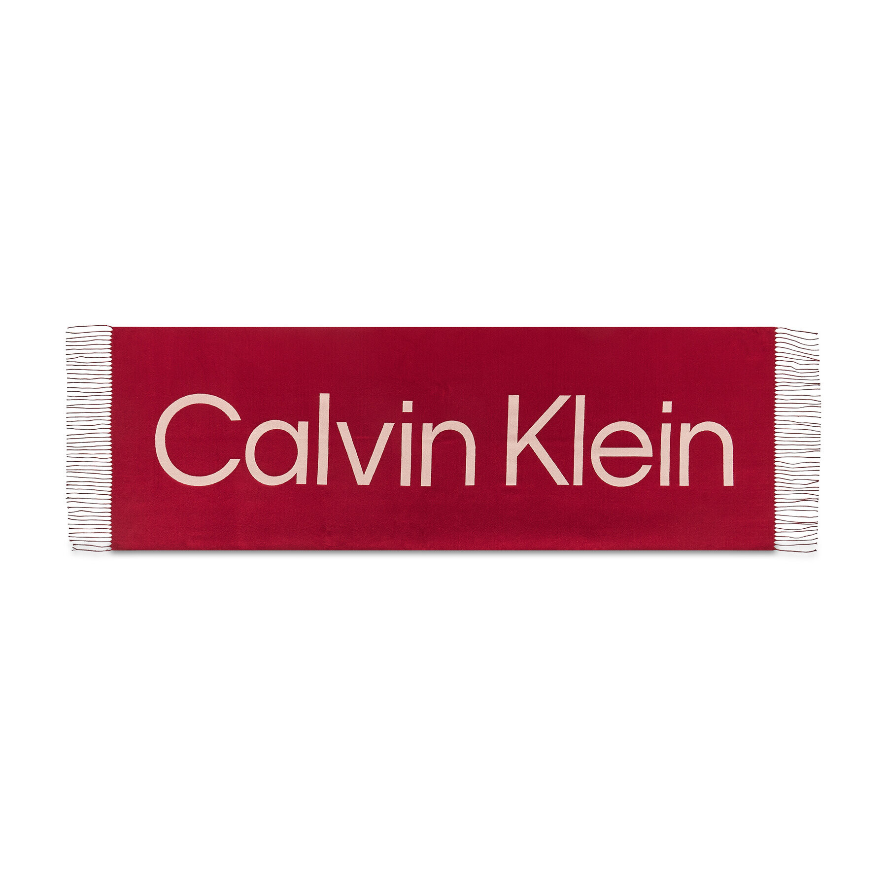 Calvin Klein Šál Fringes K60K607322 Růžová - Pepit.cz