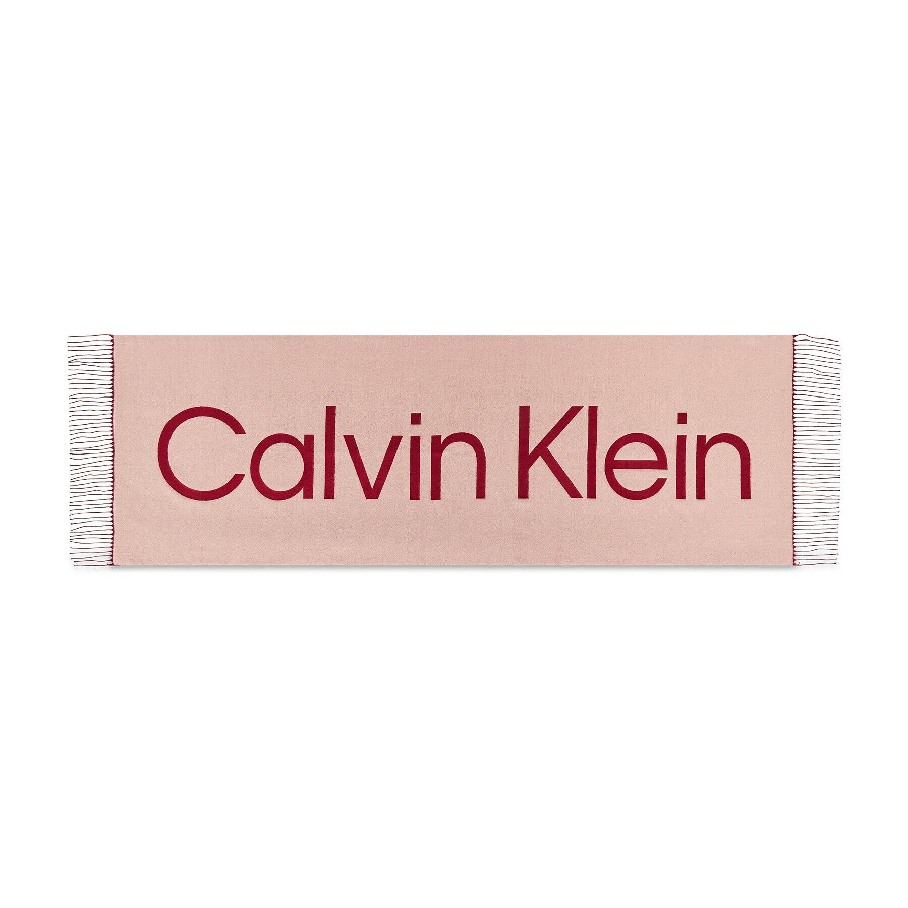 Calvin Klein Šál Fringes K60K607322 Růžová - Pepit.cz