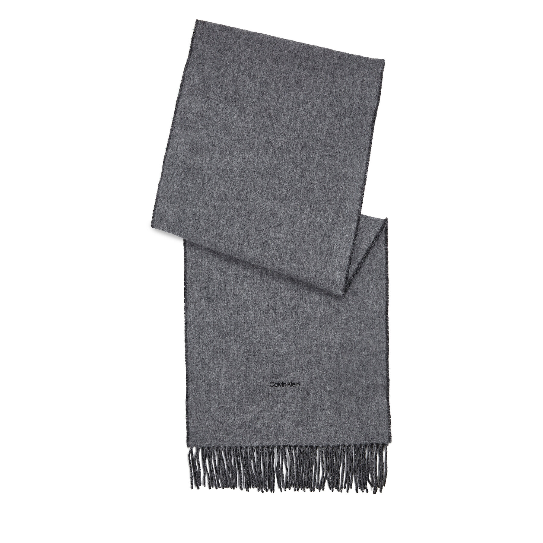 Calvin Klein Šál Fringes Two Tones Scarf 40X200 K60K611111 Černá - Pepit.cz