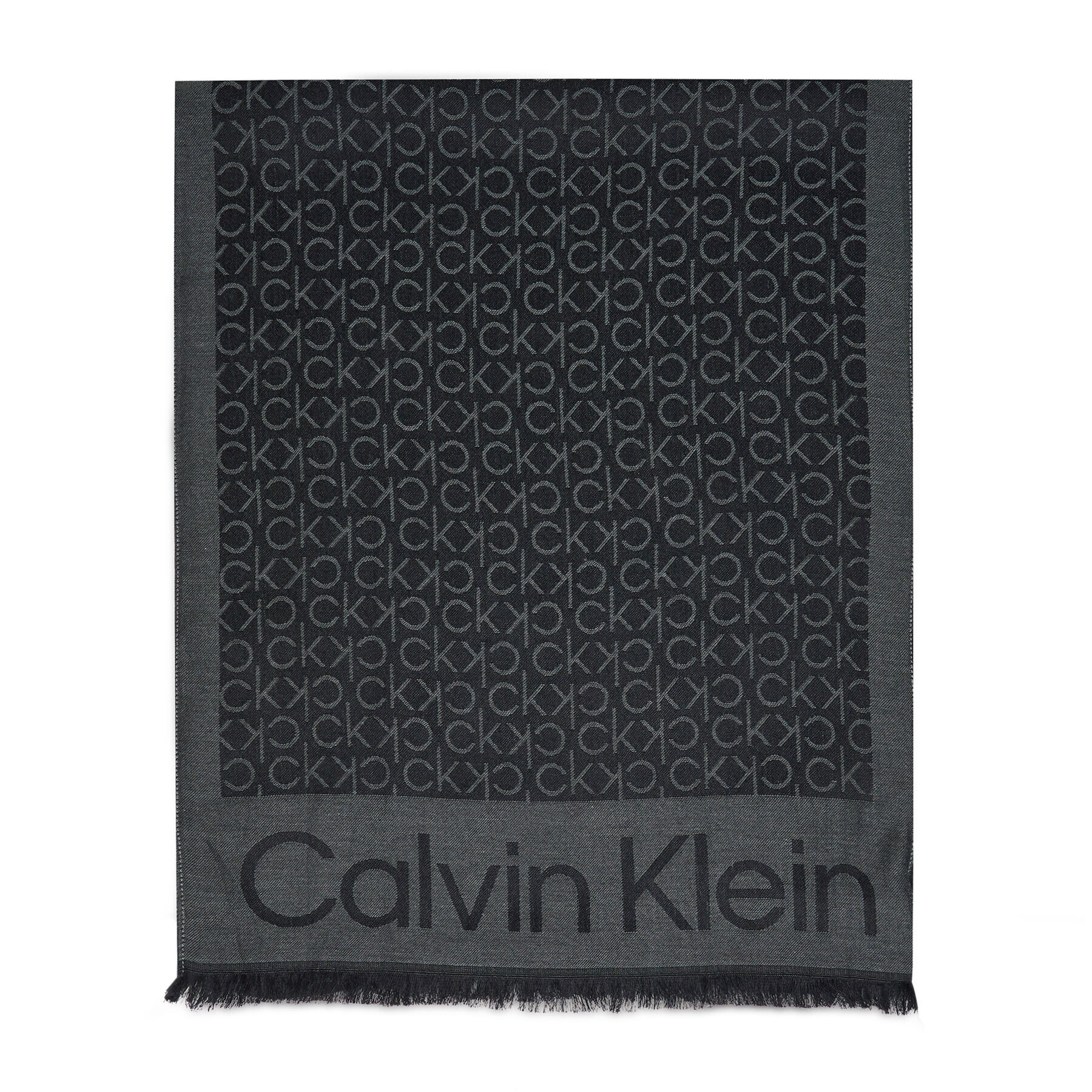 Calvin Klein Šál Monogram Jacquard Scard K50K507438 Černá - Pepit.cz