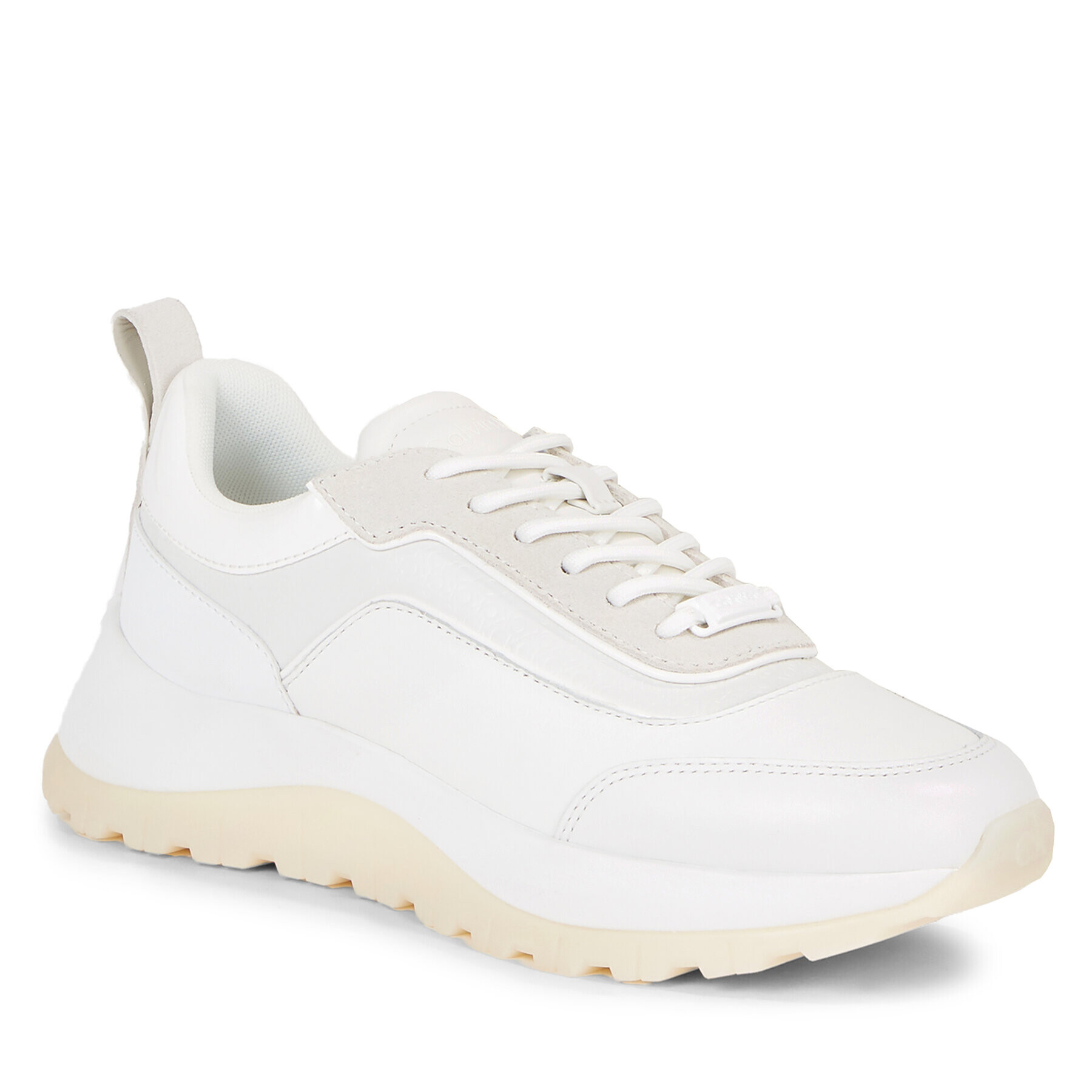 Calvin Klein Sneakersy 2 Piece Runner S Lace Up-Nano Mn HW0HW01644 Bílá - Pepit.cz