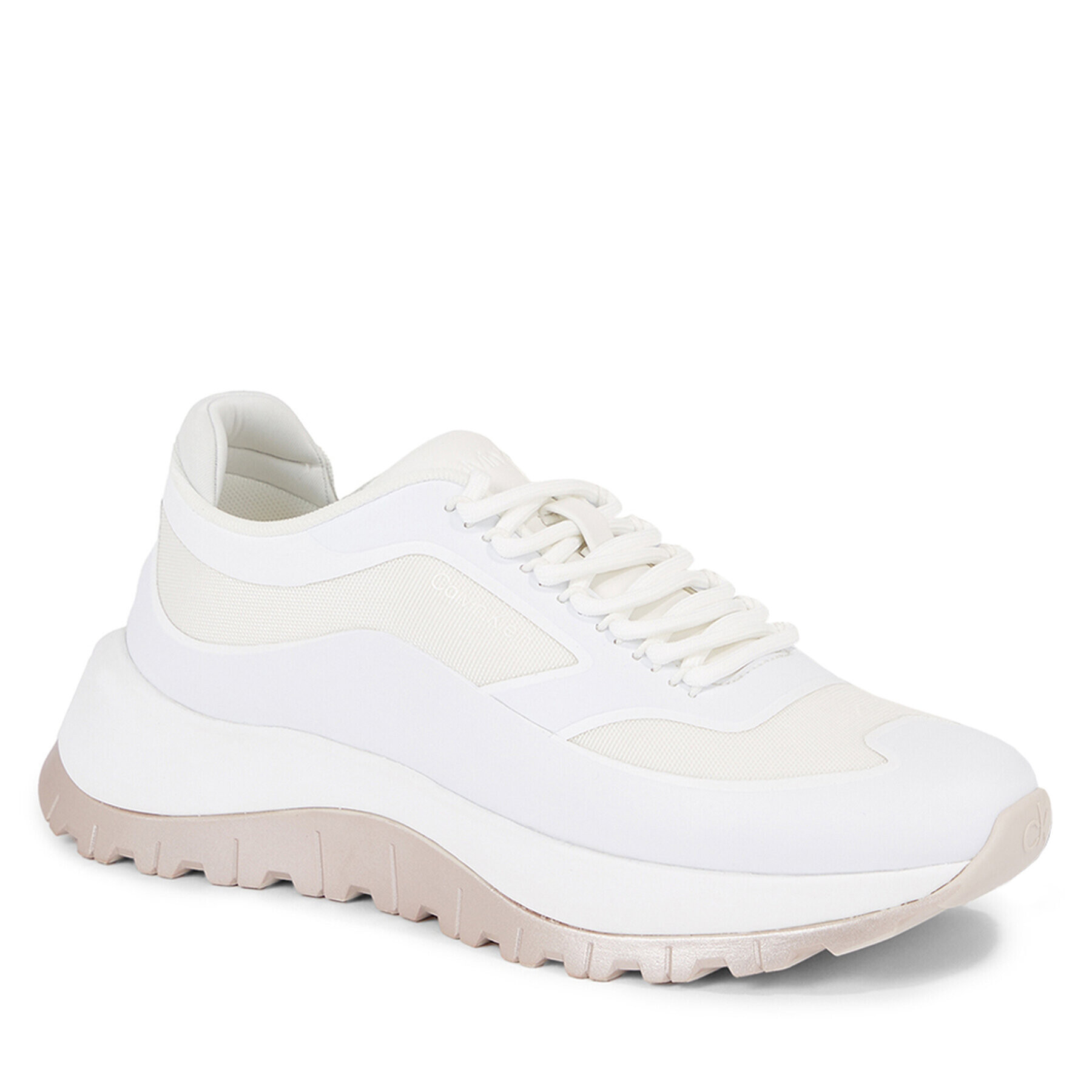 Calvin Klein Sneakersy 2 Piece Sole Runner Lace Up HW0HW01640 Bílá - Pepit.cz