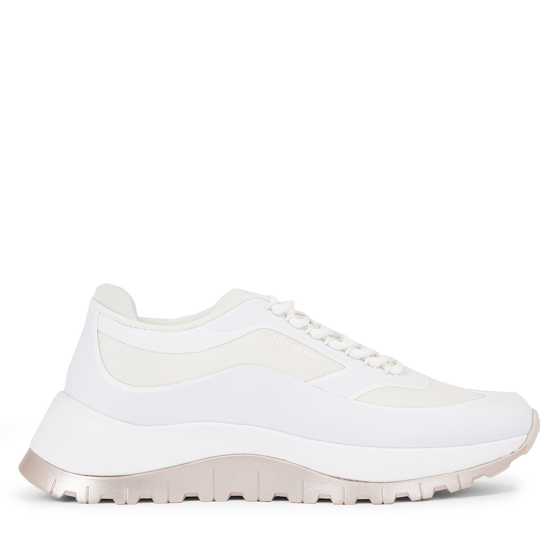 Calvin Klein Sneakersy 2 Piece Sole Runner Lace Up HW0HW01640 Bílá - Pepit.cz