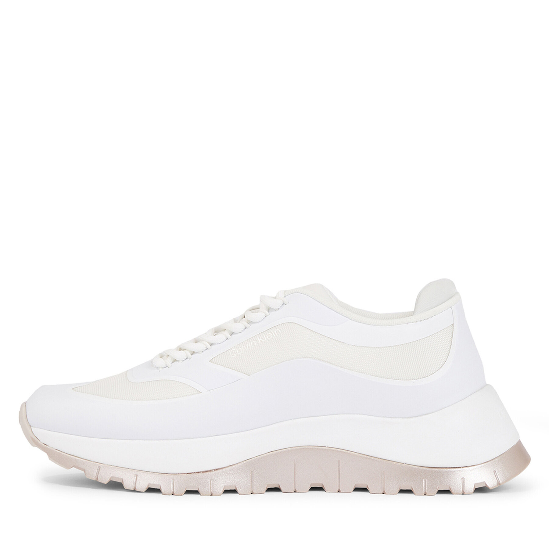 Calvin Klein Sneakersy 2 Piece Sole Runner Lace Up HW0HW01640 Bílá - Pepit.cz