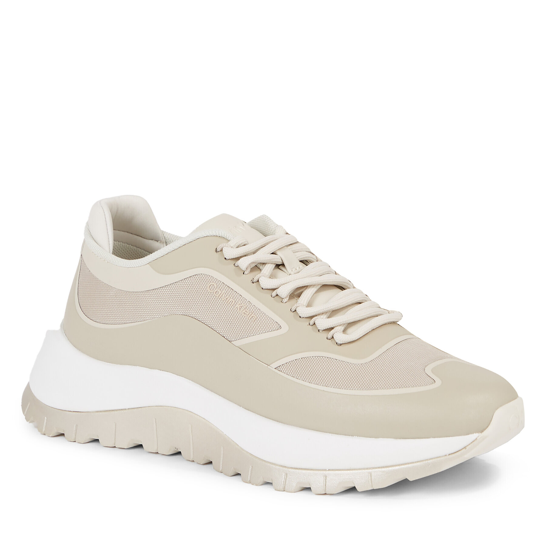 Calvin Klein Sneakersy 2 Piece Sole Runner Lace Up HW0HW01640 Hnědá - Pepit.cz