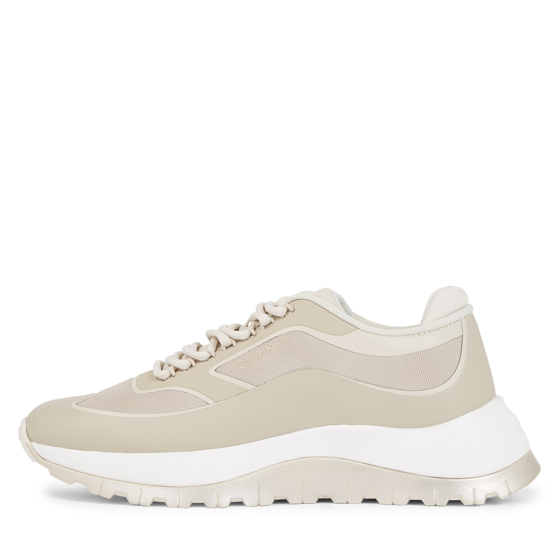 Calvin Klein Sneakersy 2 Piece Sole Runner Lace Up HW0HW01640 Hnědá - Pepit.cz