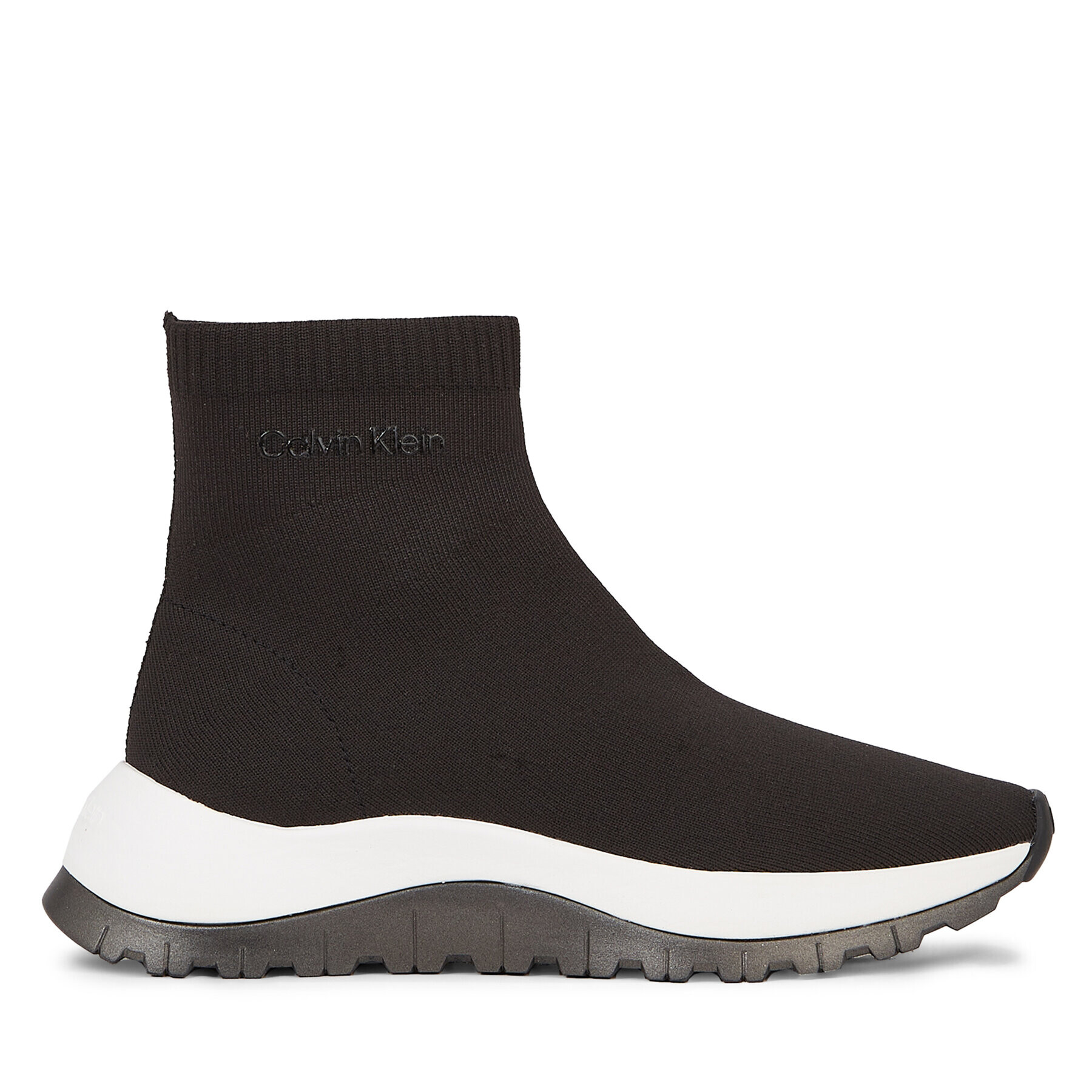 Calvin Klein Sneakersy 2 Piece Sole Runner Sock Boot HW0HW01641 Černá - Pepit.cz