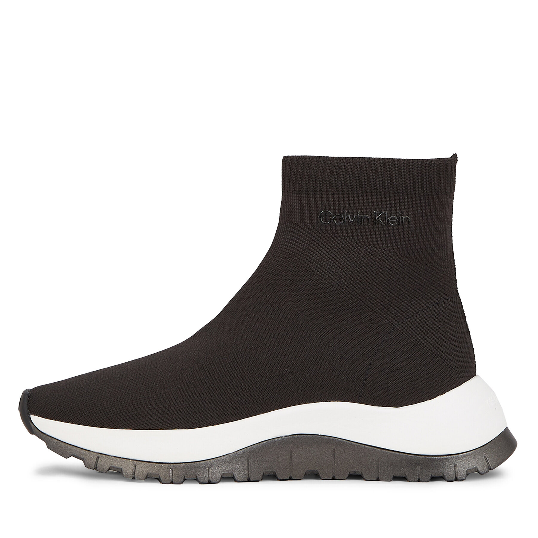 Calvin Klein Sneakersy 2 Piece Sole Runner Sock Boot HW0HW01641 Černá - Pepit.cz