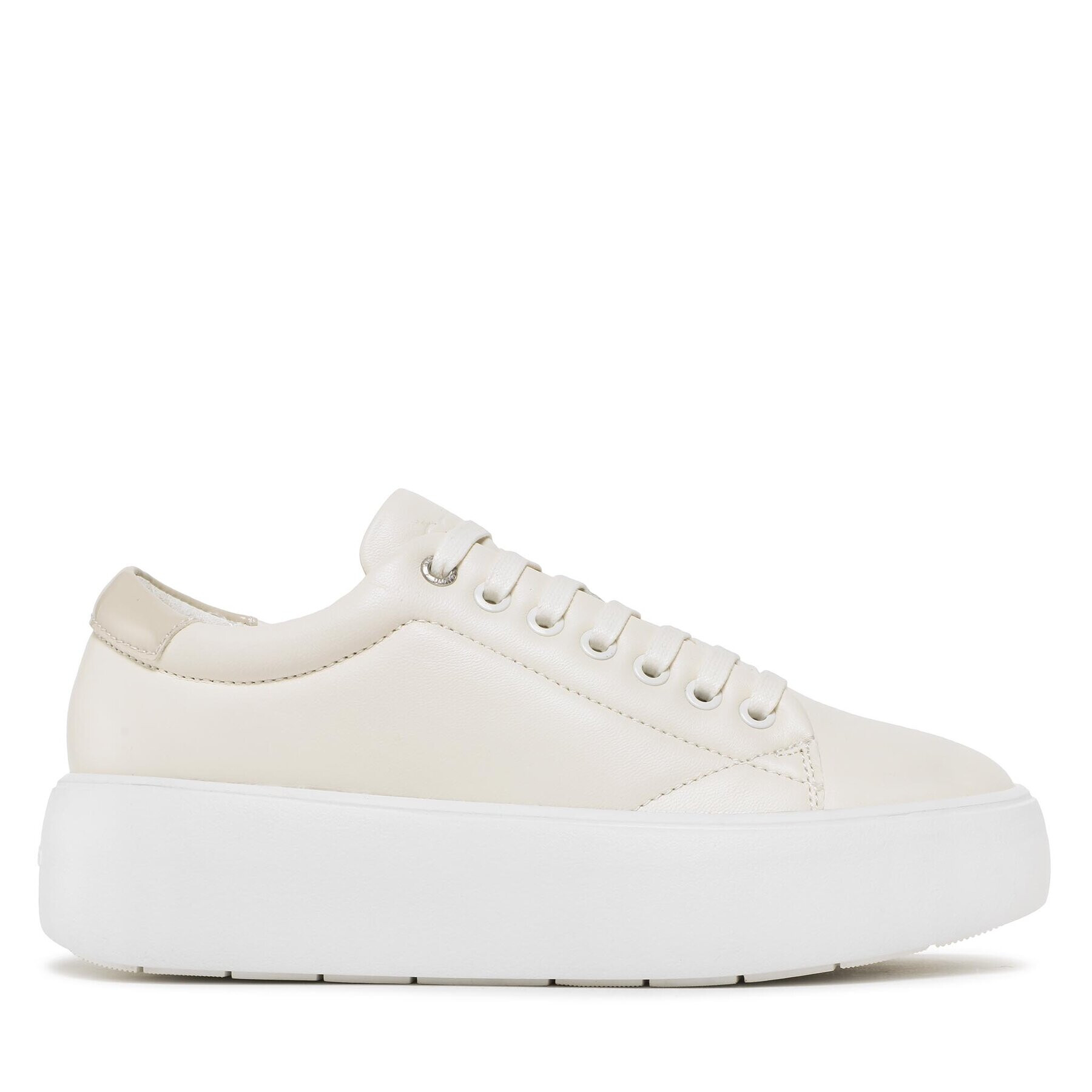 Calvin Klein Sneakersy Bubble Cupsole Lace Up HW0HW01356 Béžová - Pepit.cz