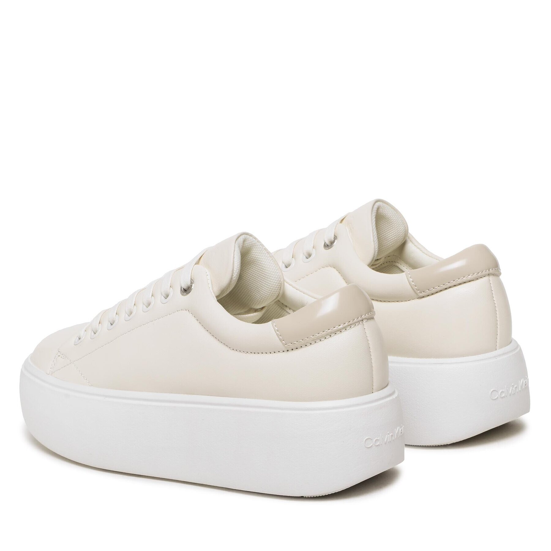 Calvin Klein Sneakersy Bubble Cupsole Lace Up HW0HW01356 Béžová - Pepit.cz