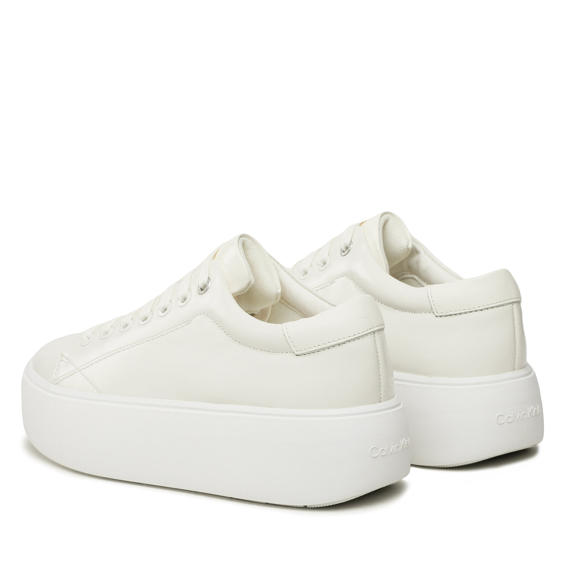 Calvin Klein Sneakersy Bubble Cupsole Lace Up HW0HW01432 Bílá - Pepit.cz