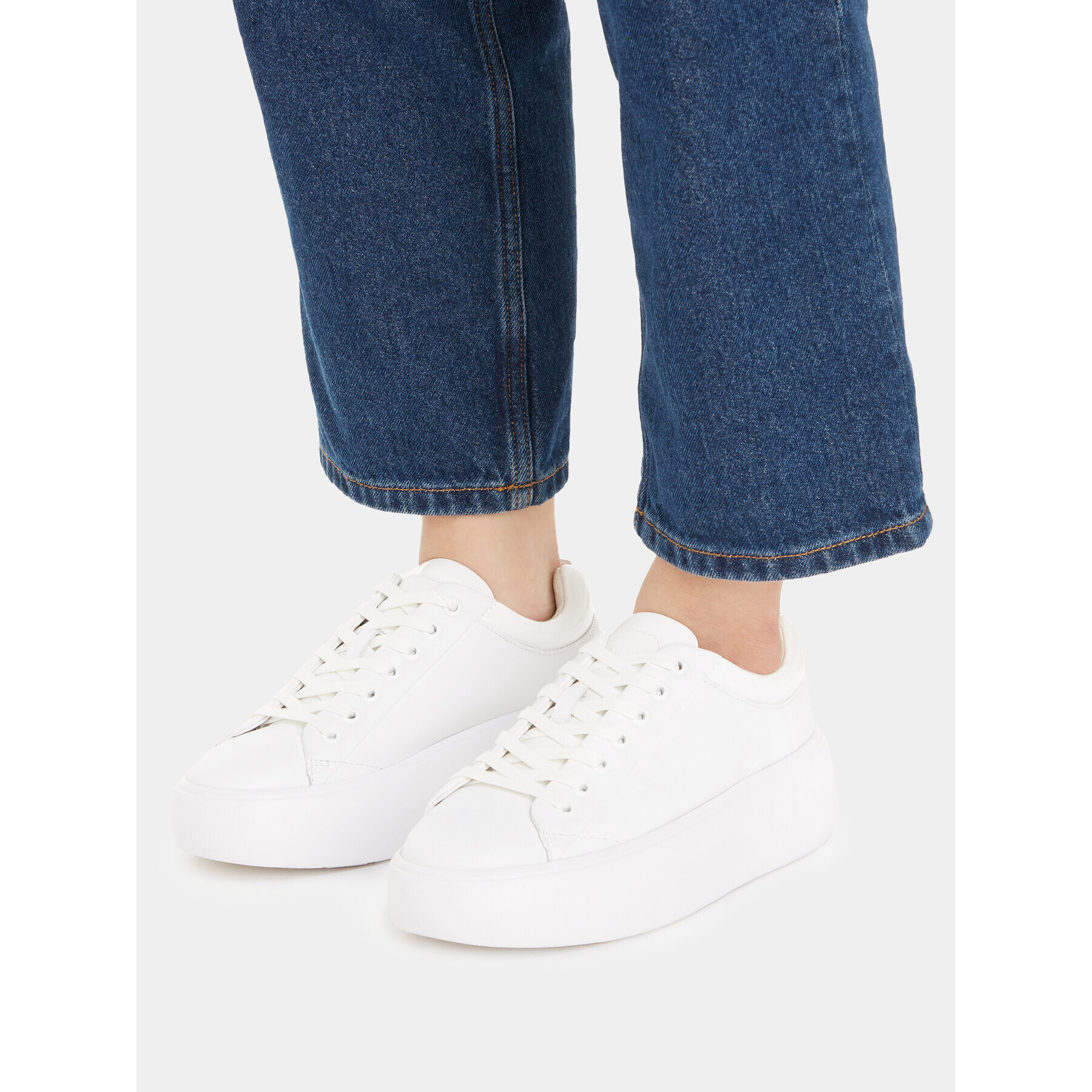 Calvin Klein Sneakersy Bubble Cupsole Lace Up HW0HW01659 Bílá - Pepit.cz