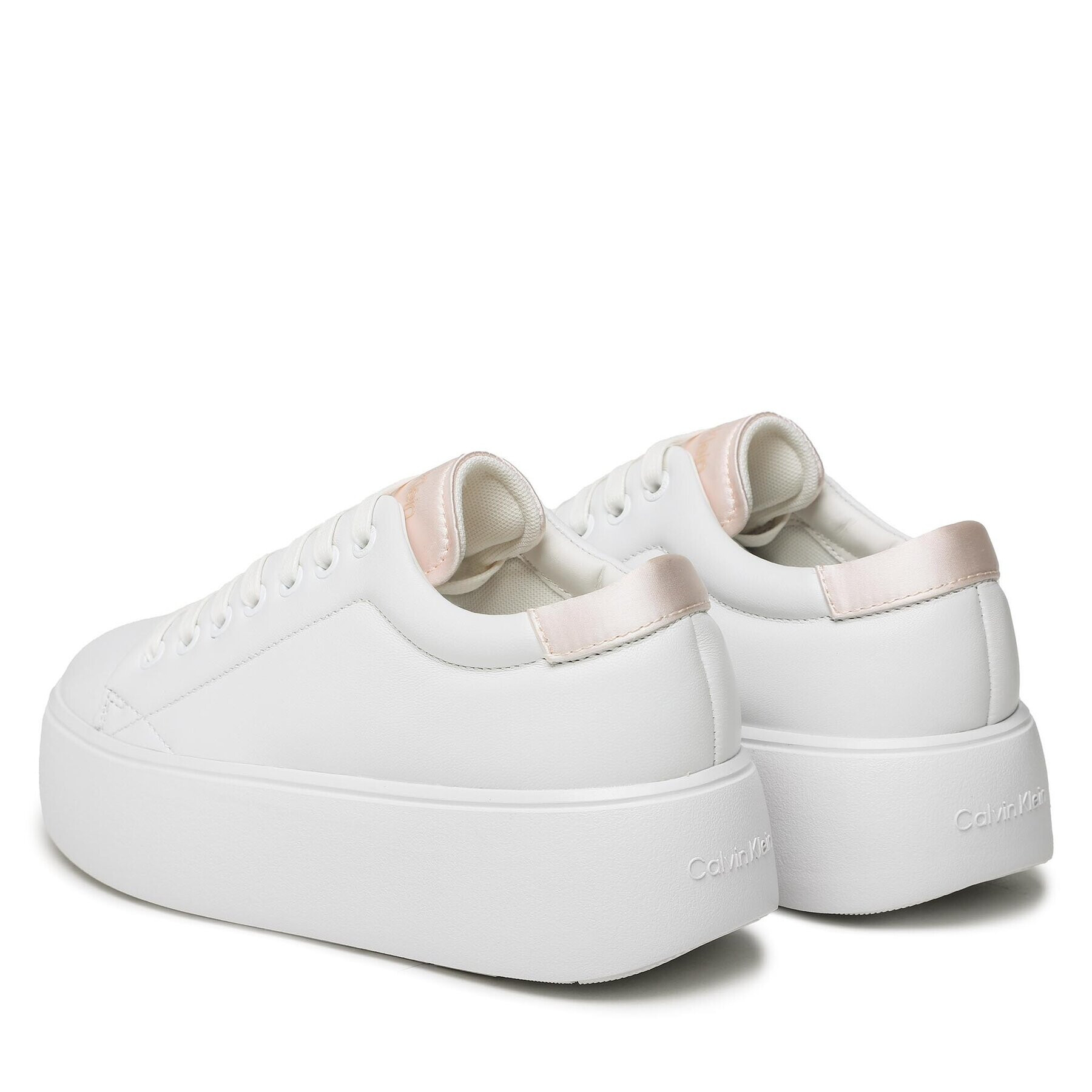 Calvin Klein Sneakersy Bubble Cupsole Lace Up HW0HW01778 Bílá - Pepit.cz