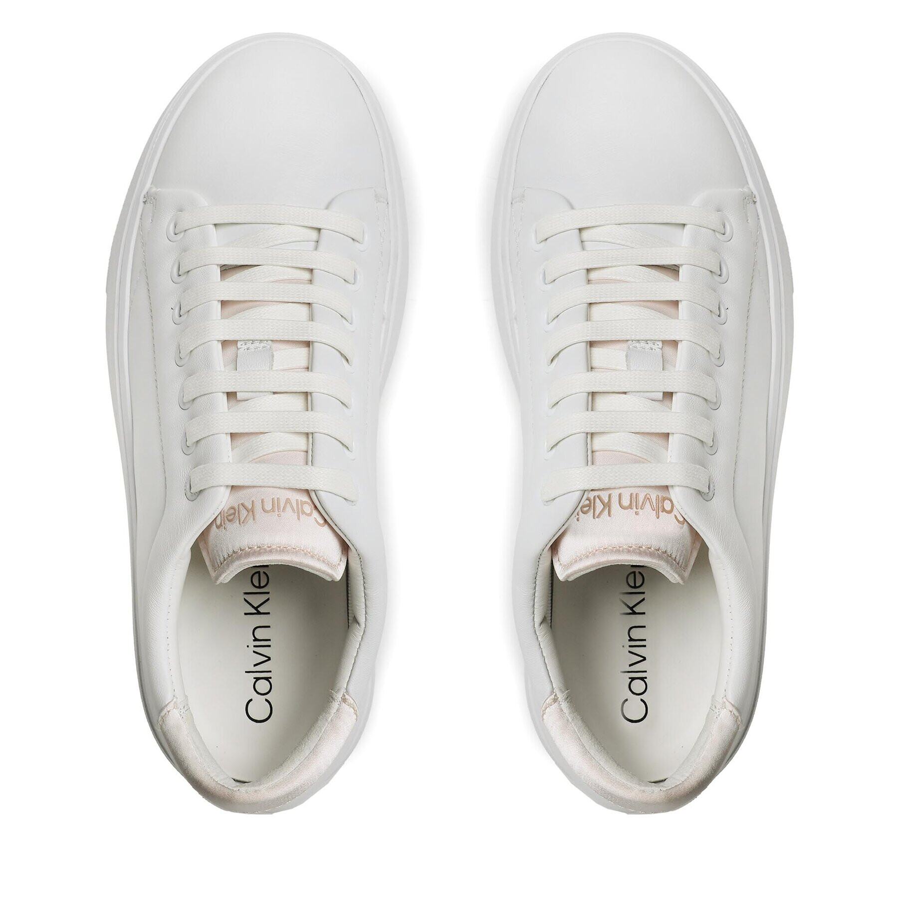 Calvin Klein Sneakersy Bubble Cupsole Lace Up HW0HW01778 Bílá - Pepit.cz