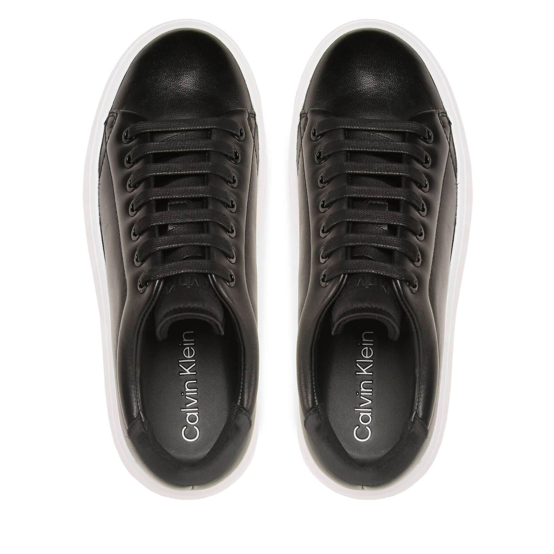 Calvin Klein Sneakersy Bubble Cupsole Lace Up HW0HW01778 Černá - Pepit.cz