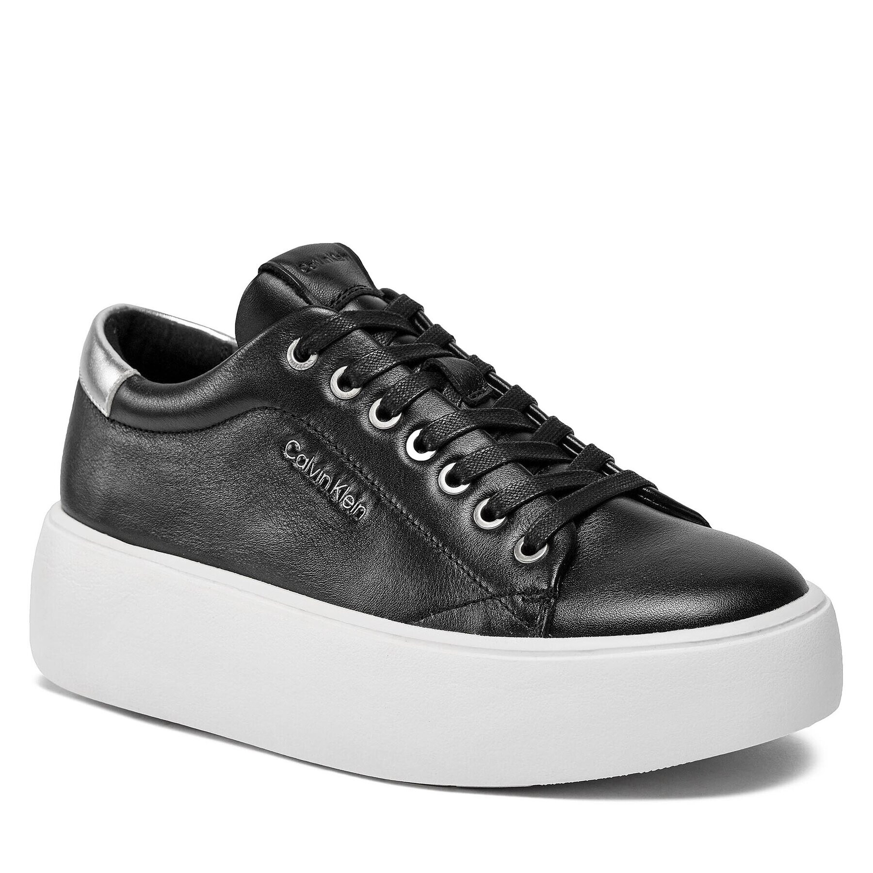 Calvin Klein Sneakersy Bubble Cupsole Lace Up HW0HW01861 Černá - Pepit.cz