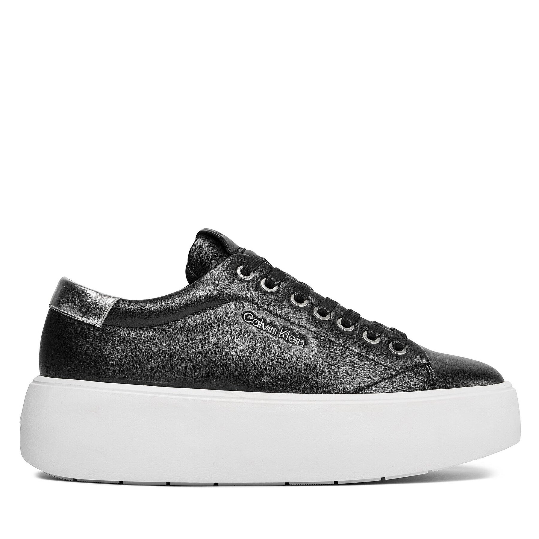 Calvin Klein Sneakersy Bubble Cupsole Lace Up HW0HW01861 Černá - Pepit.cz