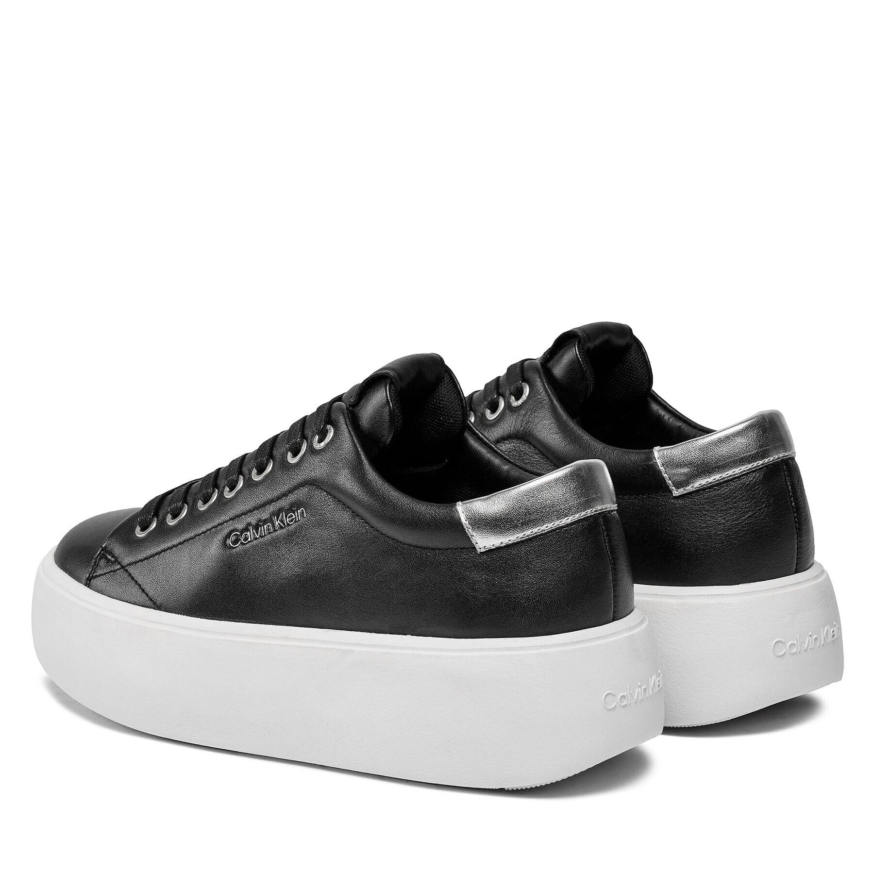 Calvin Klein Sneakersy Bubble Cupsole Lace Up HW0HW01861 Černá - Pepit.cz