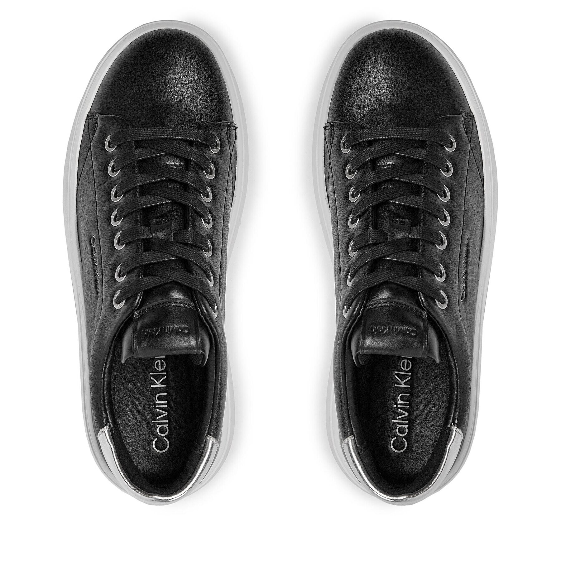 Calvin Klein Sneakersy Bubble Cupsole Lace Up HW0HW01861 Černá - Pepit.cz