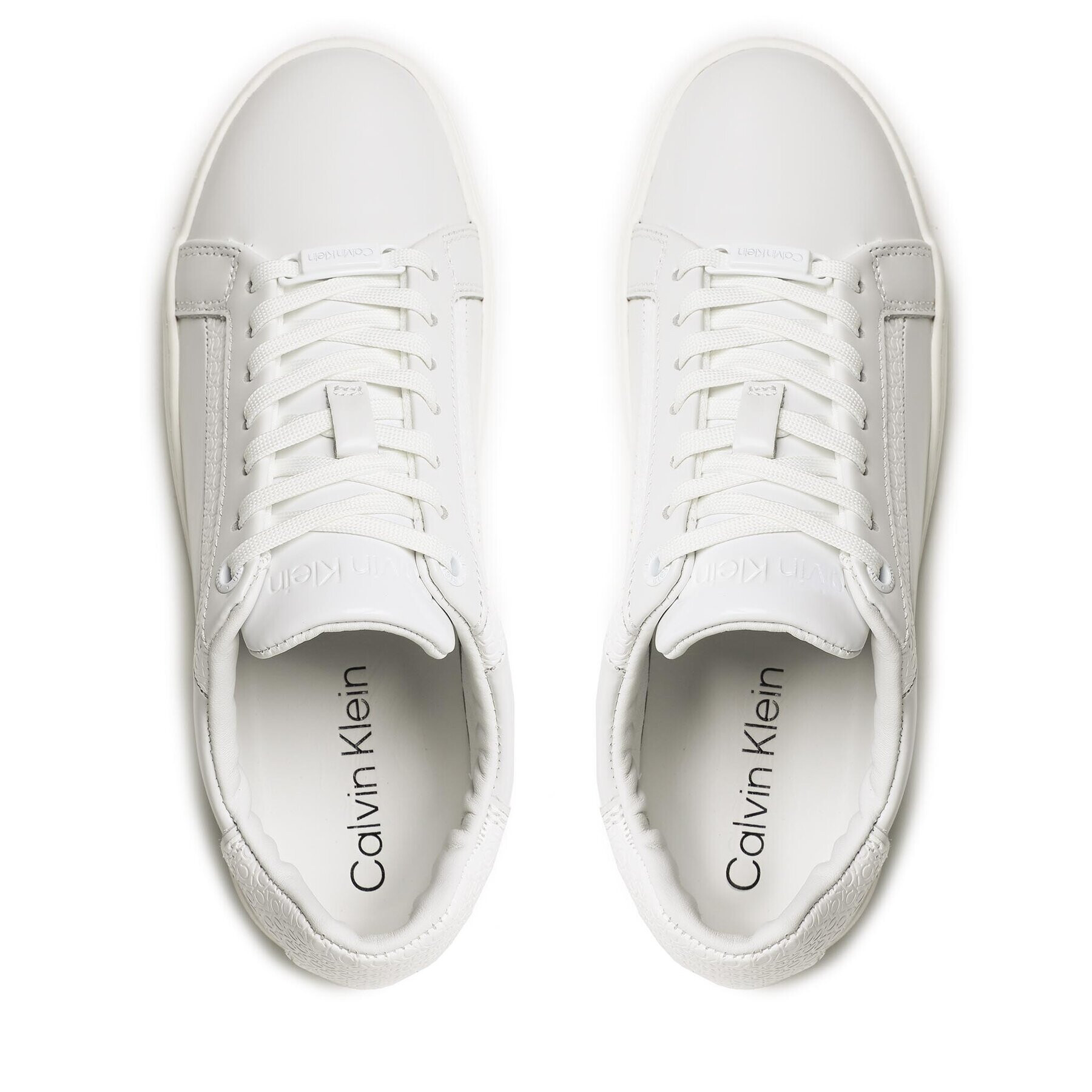 Calvin Klein Sneakersy Clean Cup Lace-Nano Mono Mix HW0HW01592 Bílá - Pepit.cz